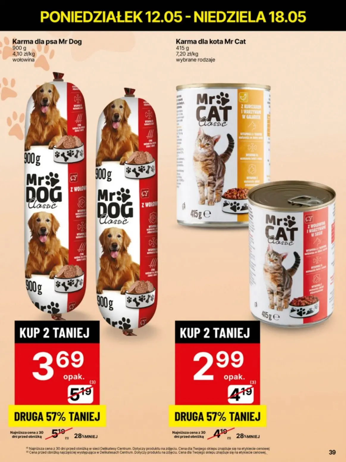 gazetka promocyjna Delikatesy Centrum Od poniedziałku - niskie ceny - Strona 39