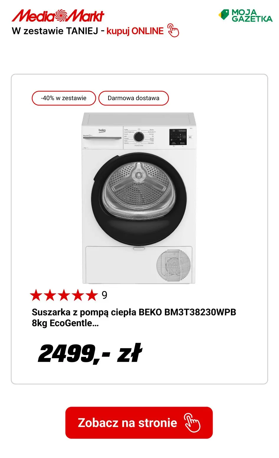 gazetka promocyjna Media Markt Beko w zestawie TANIEJ!!! - Strona 9