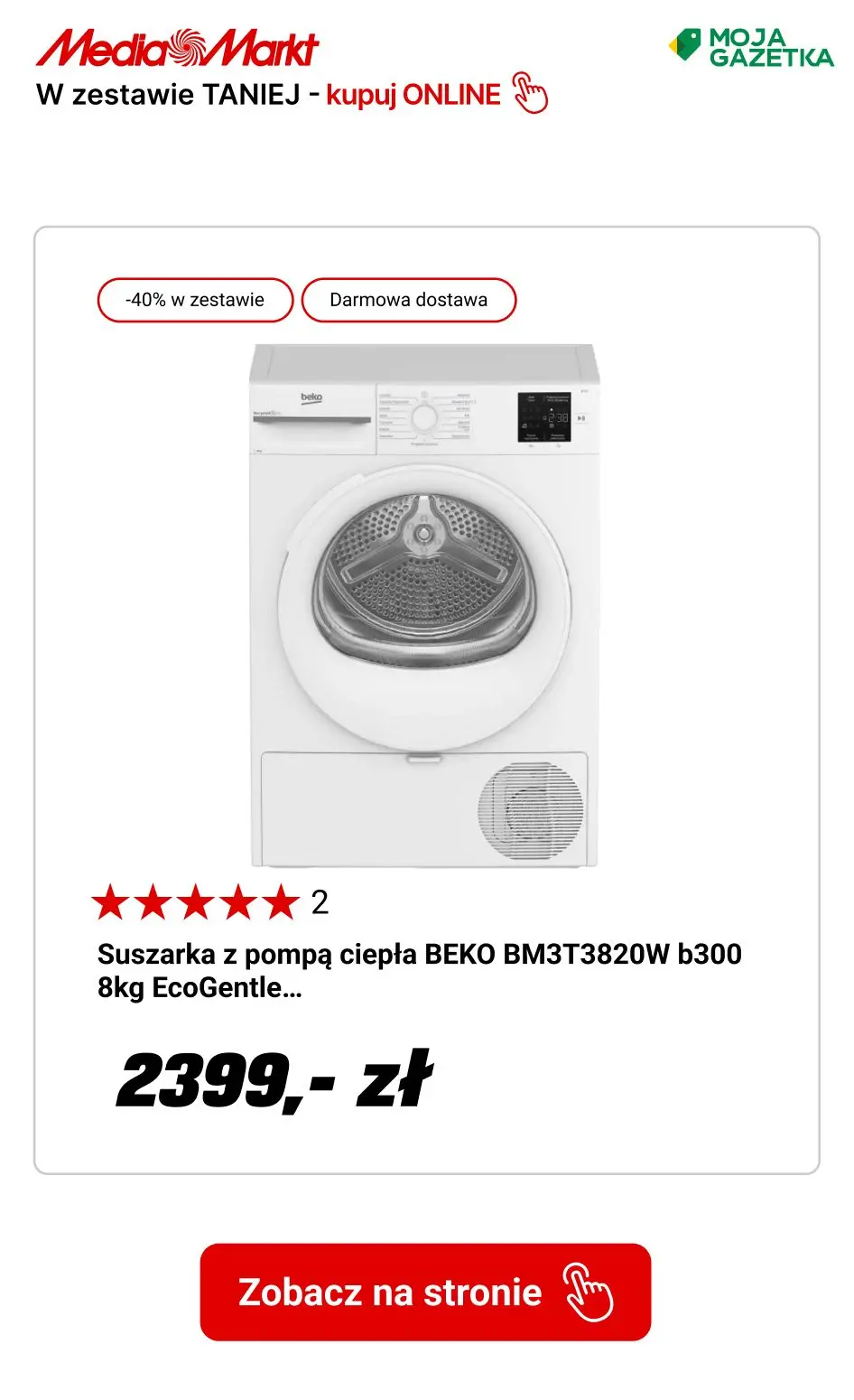 gazetka promocyjna Media Markt Beko w zestawie TANIEJ!!! - Strona 10