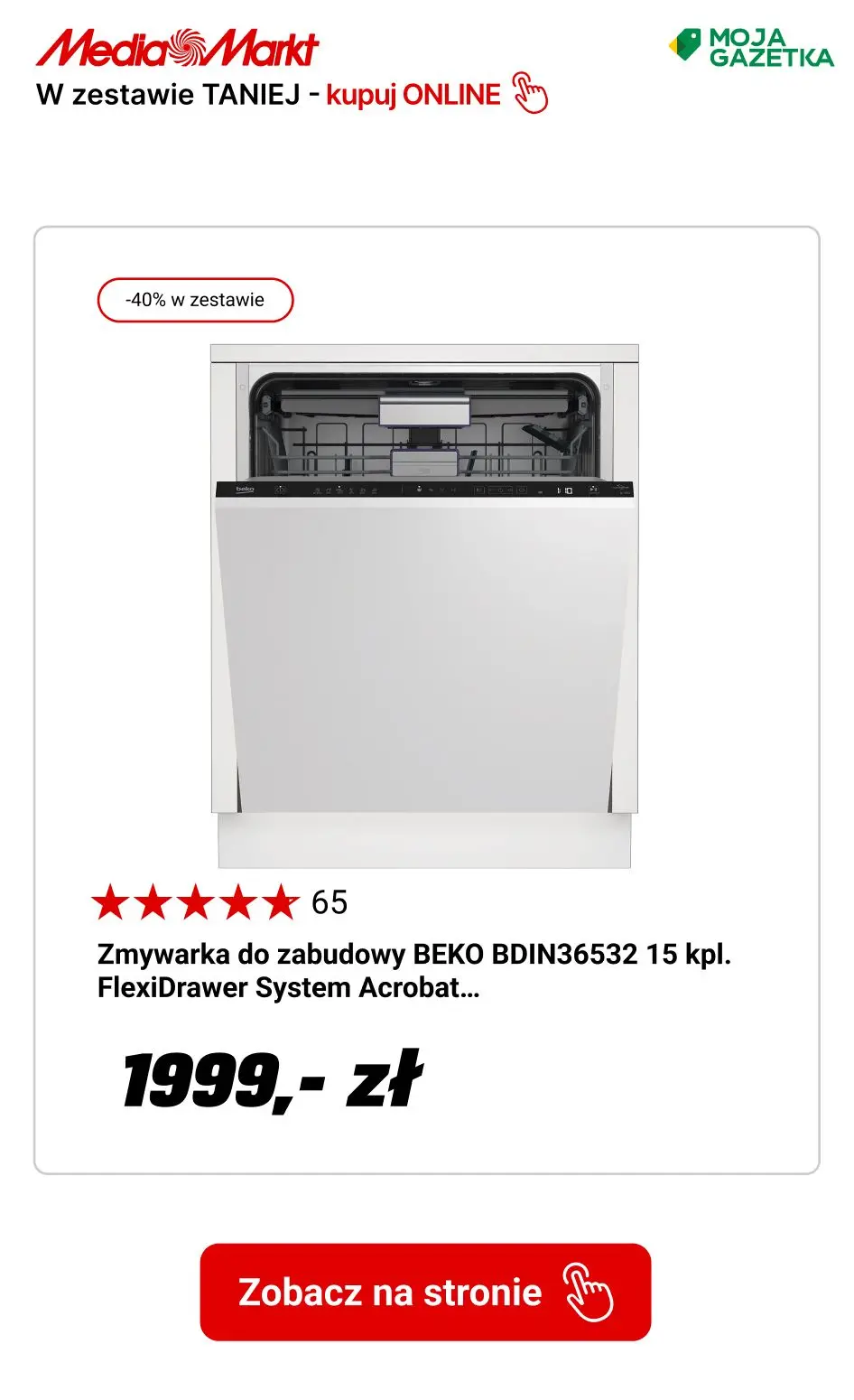 gazetka promocyjna Media Markt Beko w zestawie TANIEJ!!! - Strona 14