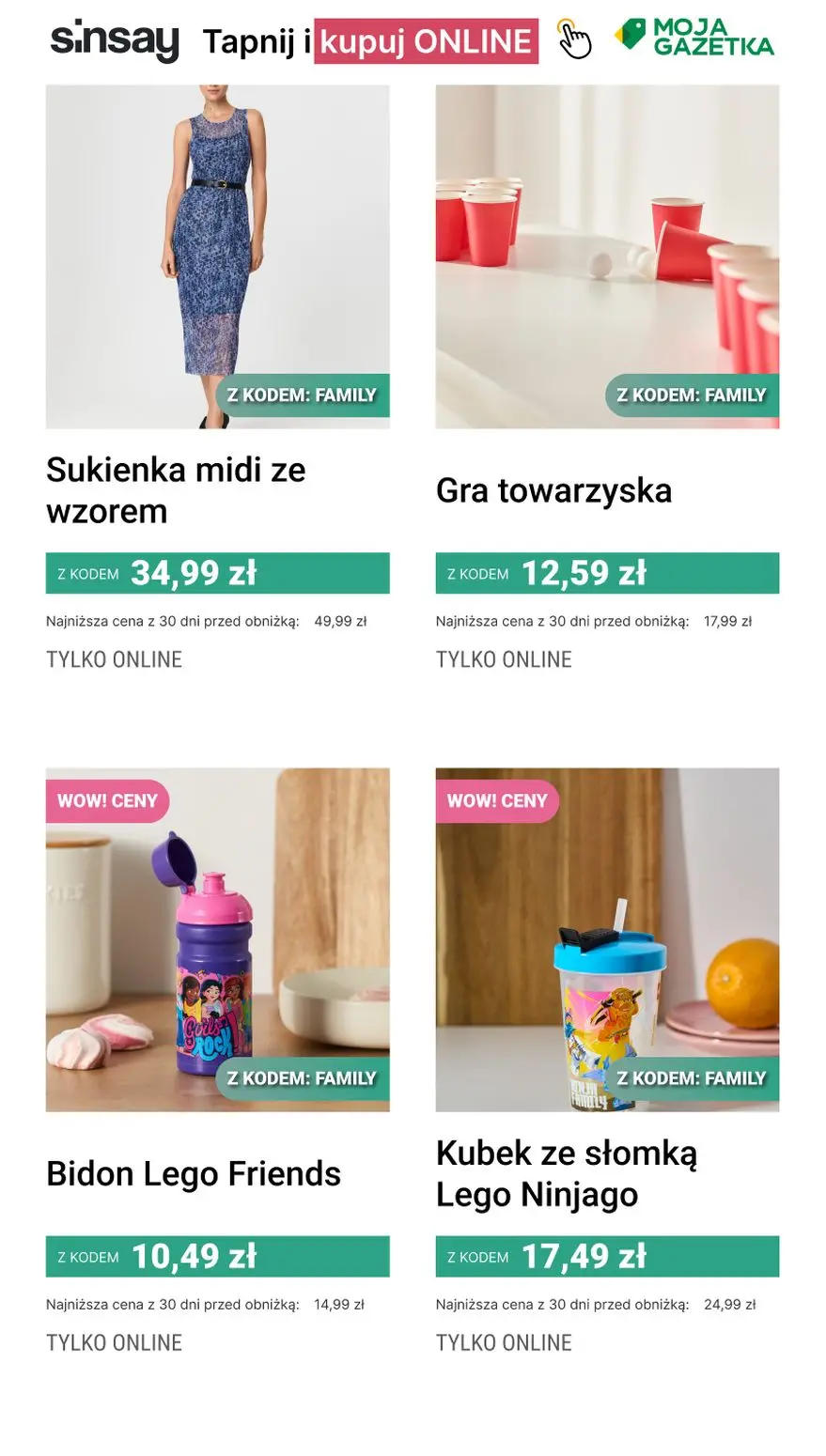 gazetka promocyjna Sinsay Rodzinne Zakupy 💖 - Strona 2