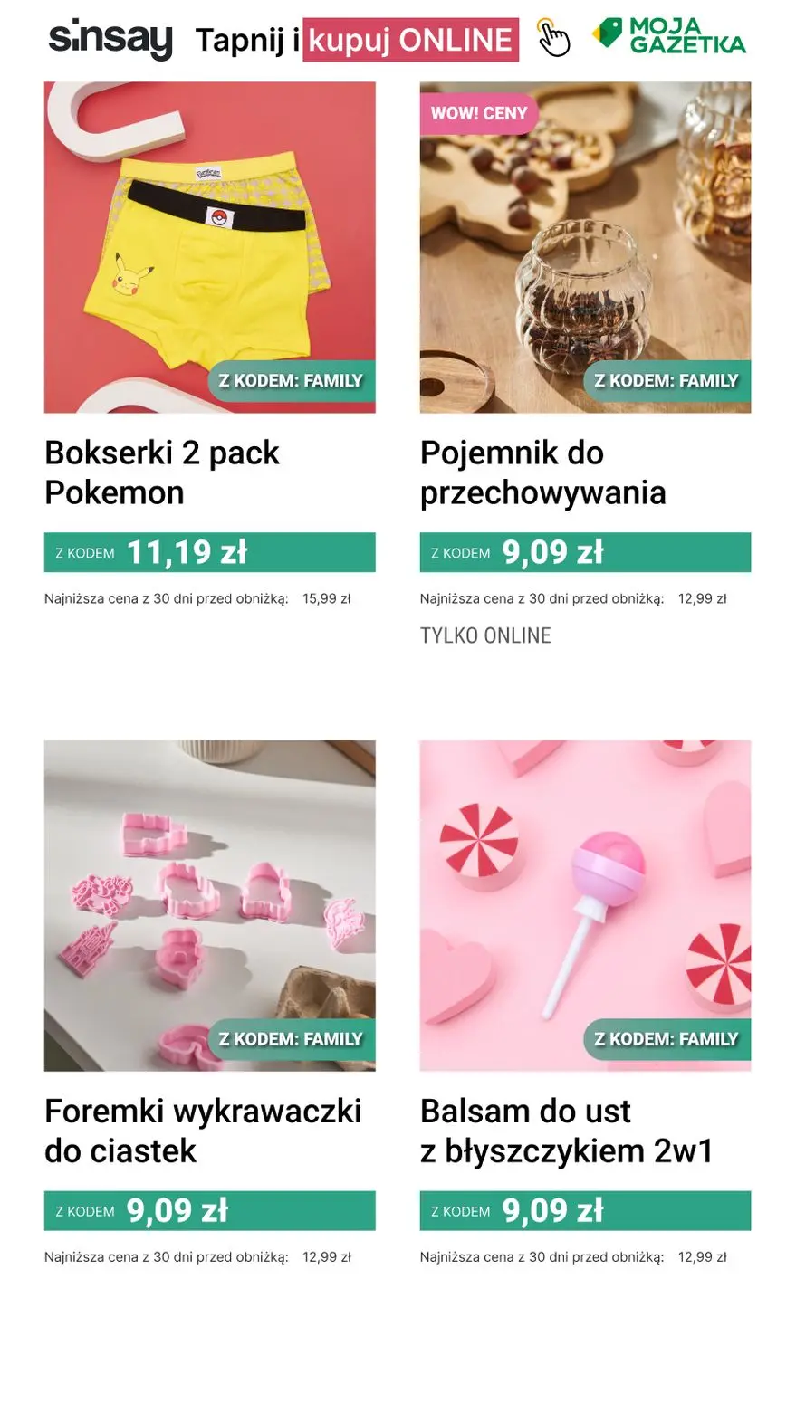 gazetka promocyjna Sinsay Rodzinne Zakupy 💖 - Strona 3