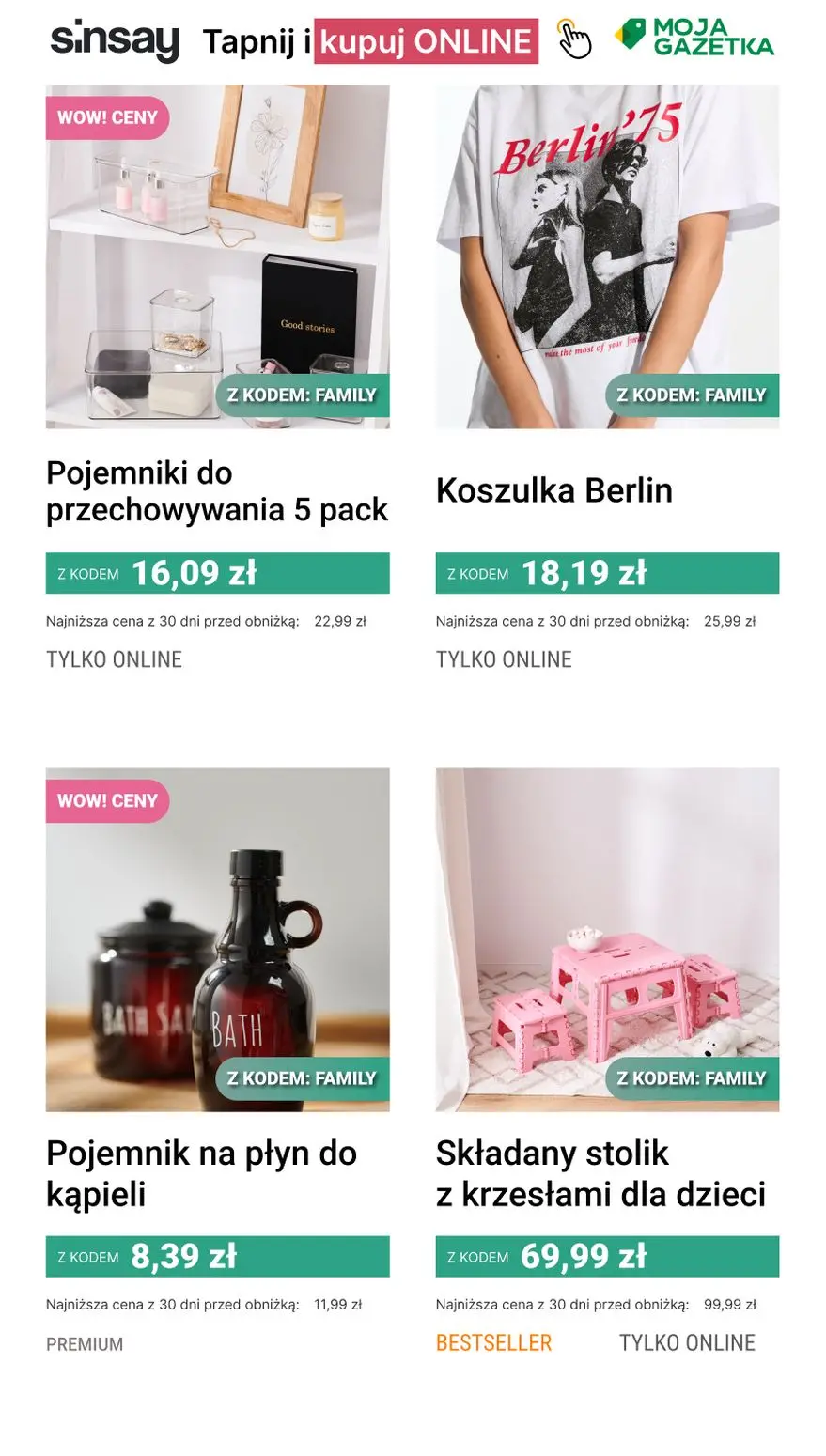 gazetka promocyjna Sinsay Rodzinne Zakupy 💖 - Strona 5