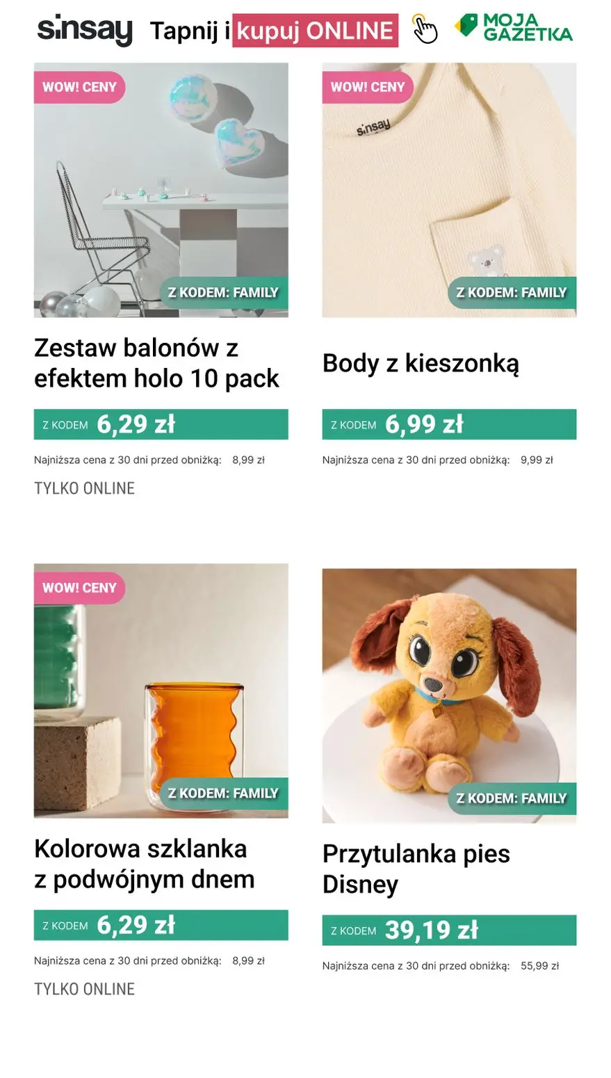 gazetka promocyjna Sinsay Rodzinne Zakupy 💖 - Strona 11