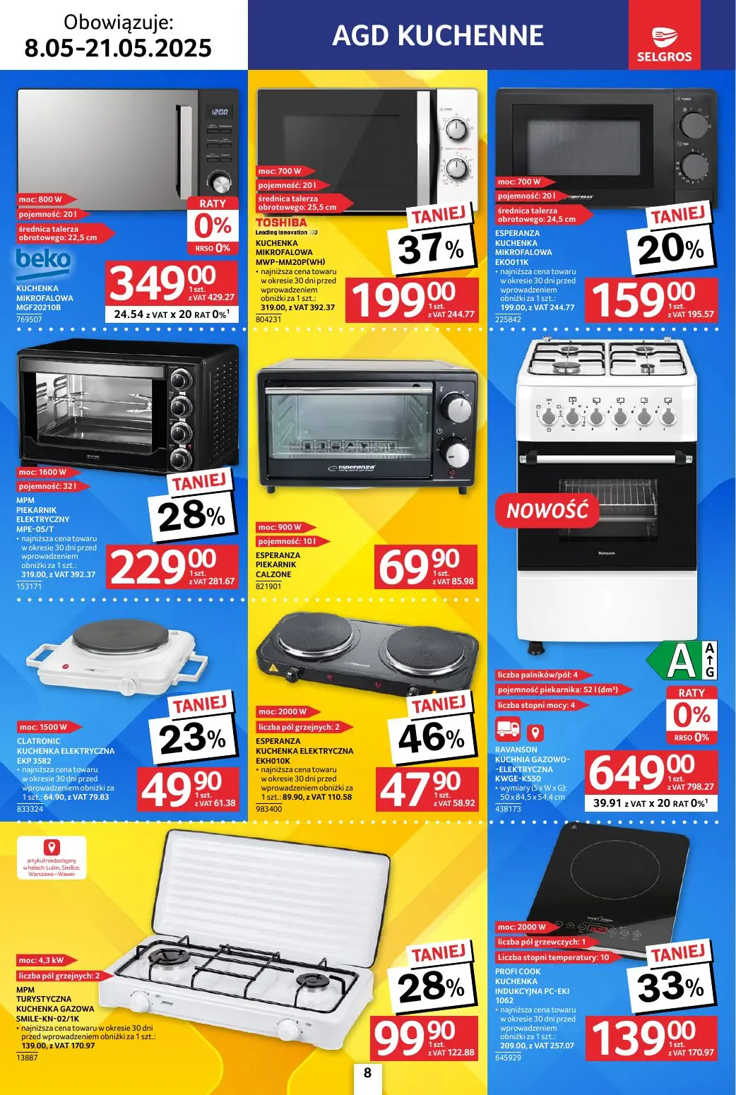 gazetka promocyjna SELGROS Katalog Elektro AGD - Strona 8