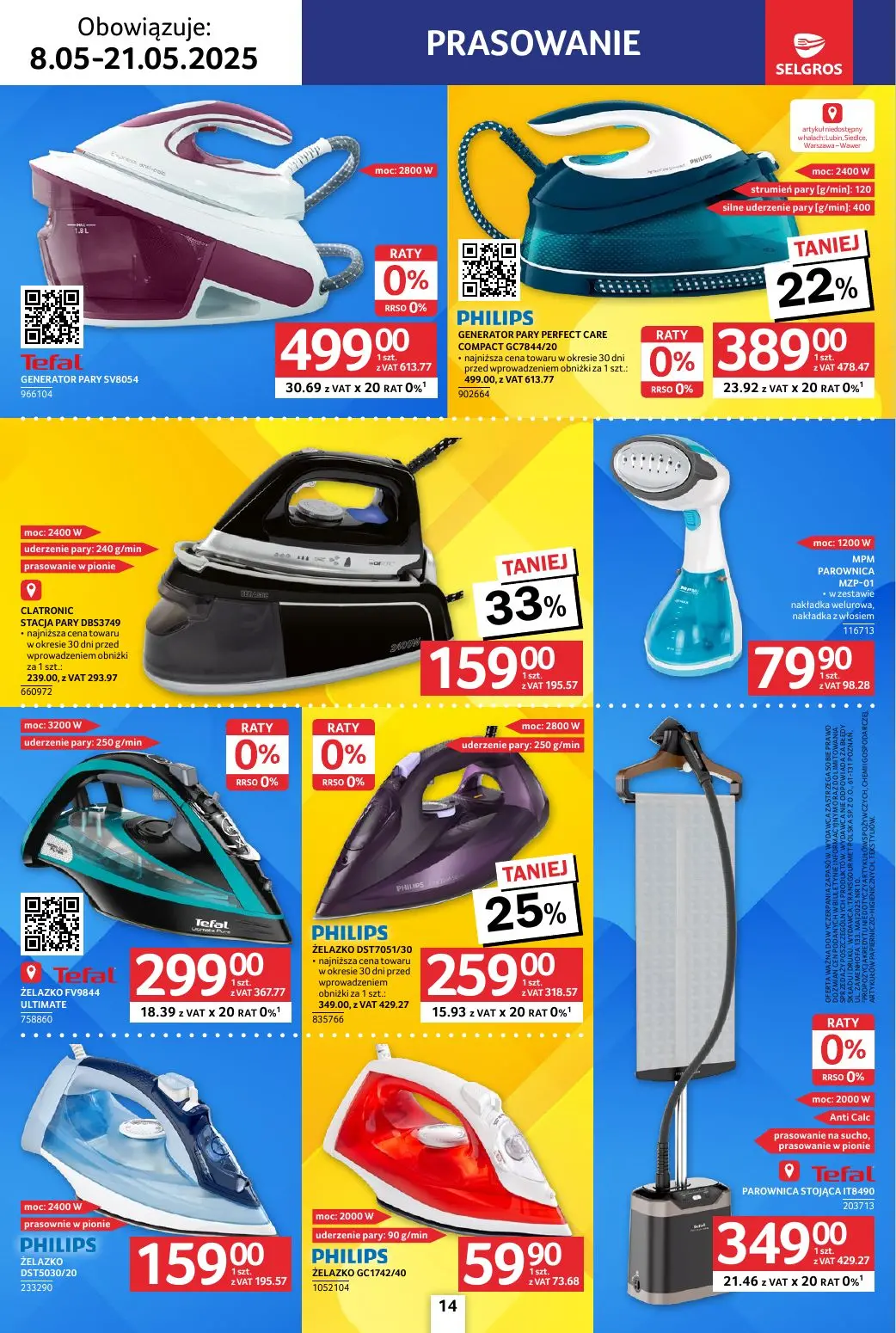gazetka promocyjna SELGROS Katalog Elektro AGD - Strona 14