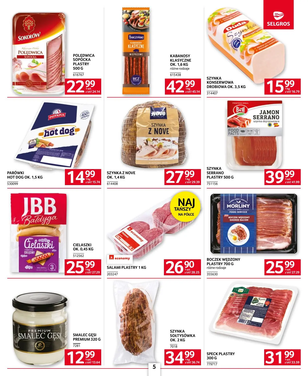 gazetka promocyjna SELGROS Oferta dla gastronomii - Strona 5