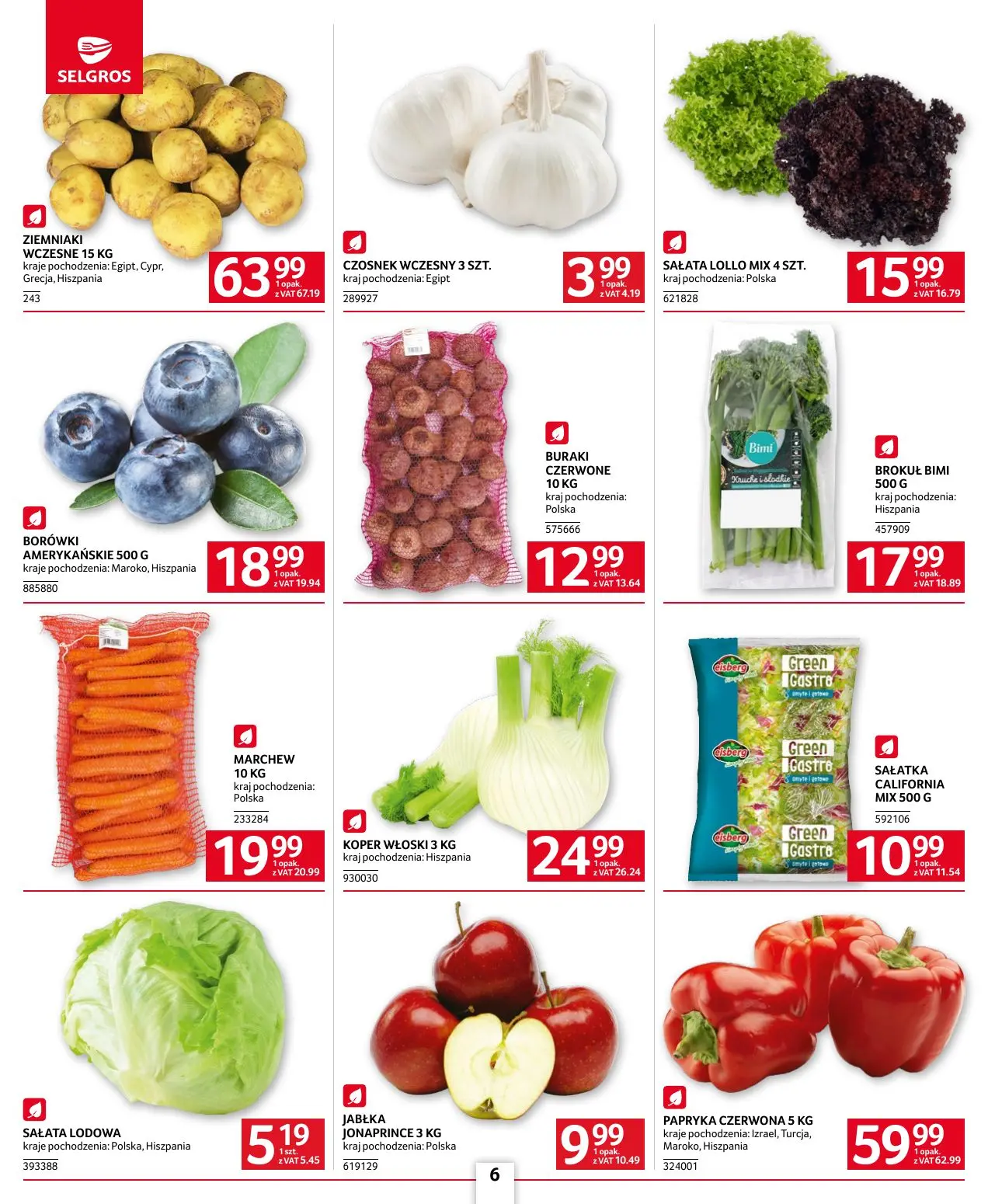 gazetka promocyjna SELGROS Oferta dla gastronomii - Strona 6