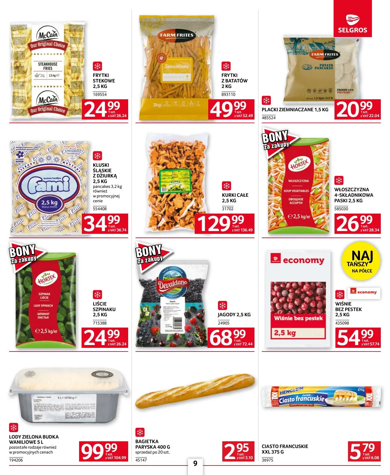 gazetka promocyjna SELGROS Oferta dla gastronomii - Strona 9