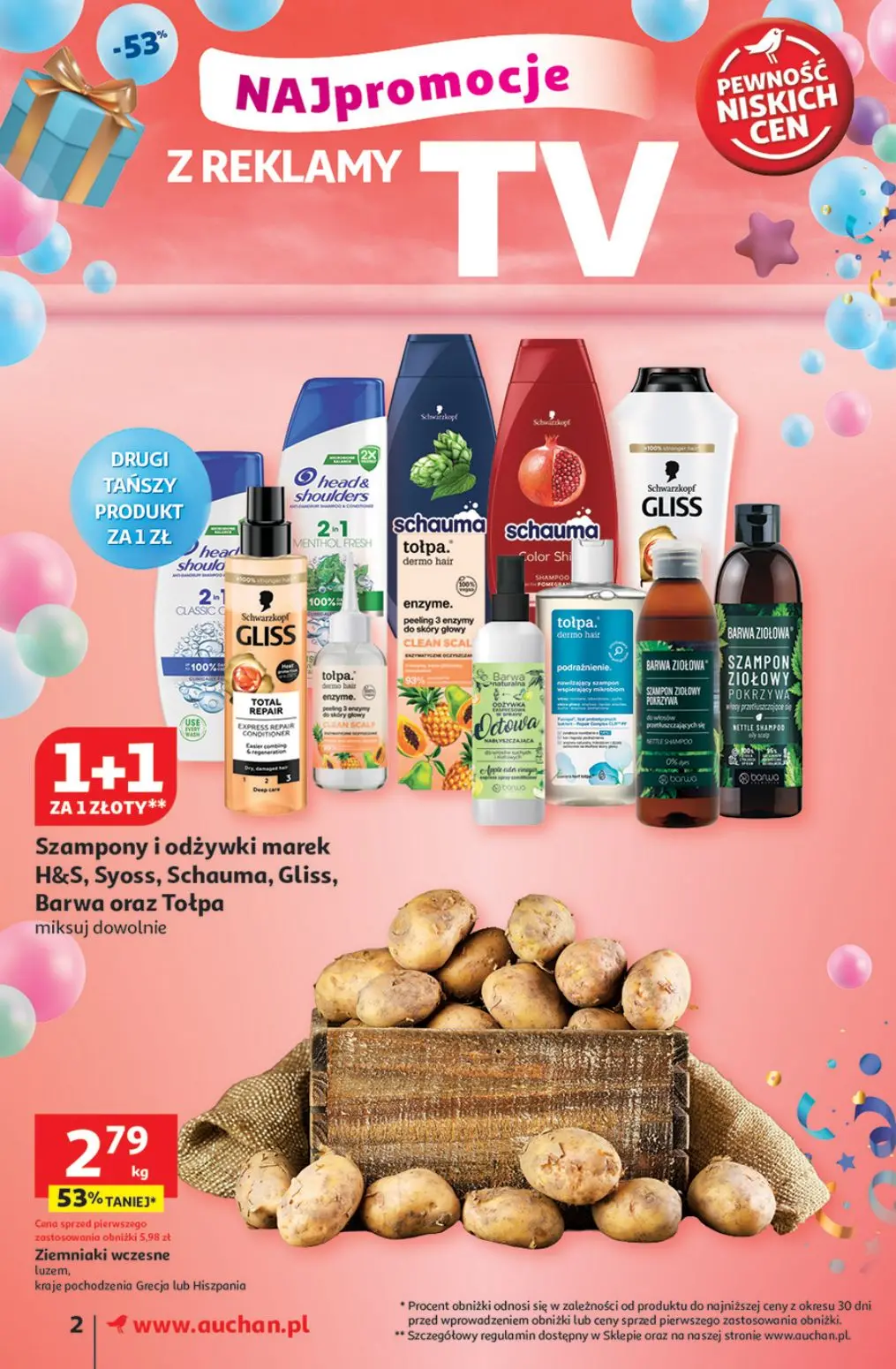 gazetka promocyjna Auchan Supermarket Pewność niskich cen - Strona 2