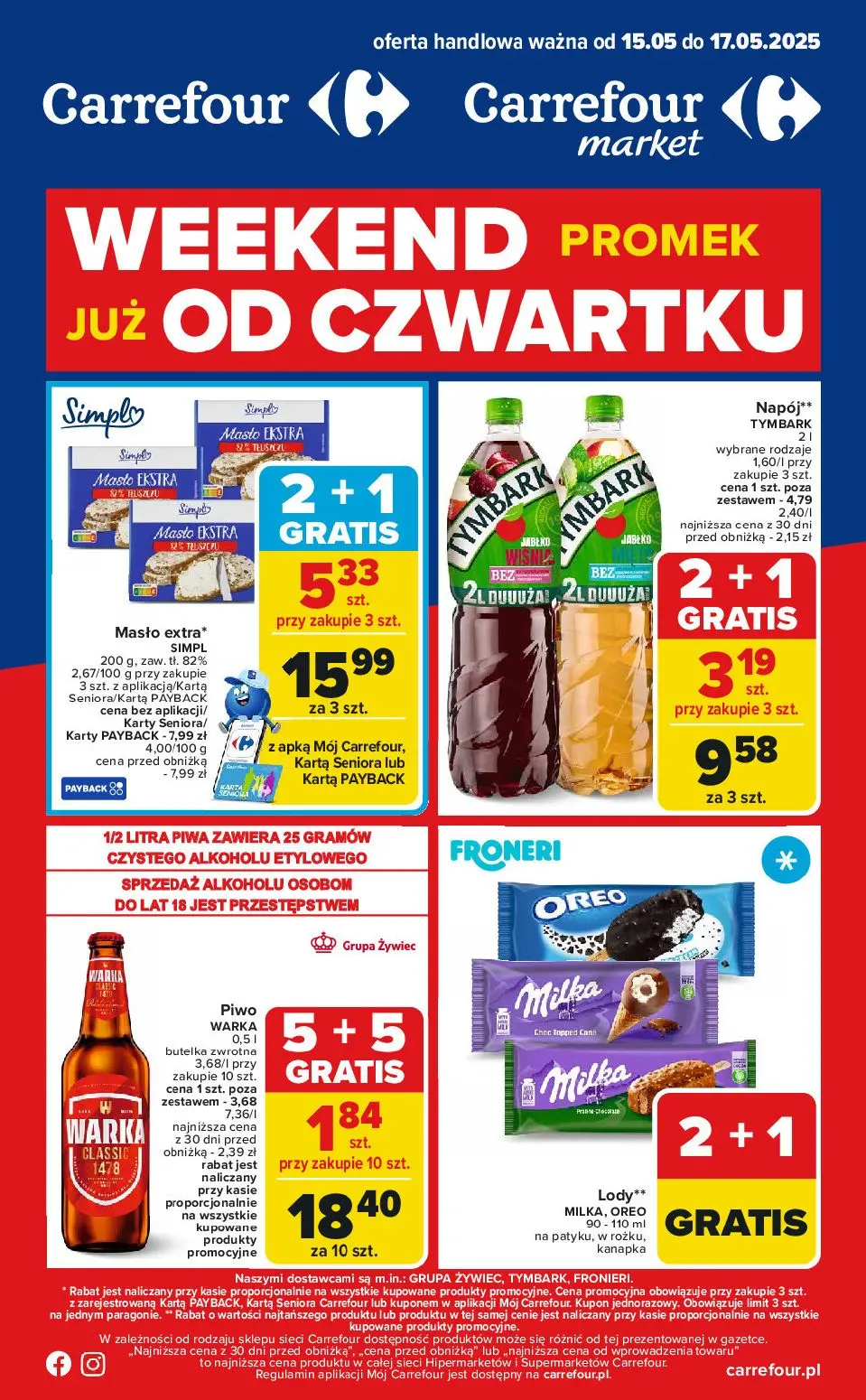 gazetka promocyjna Carrefour Weekend promek. Od czwartku - Strona 1