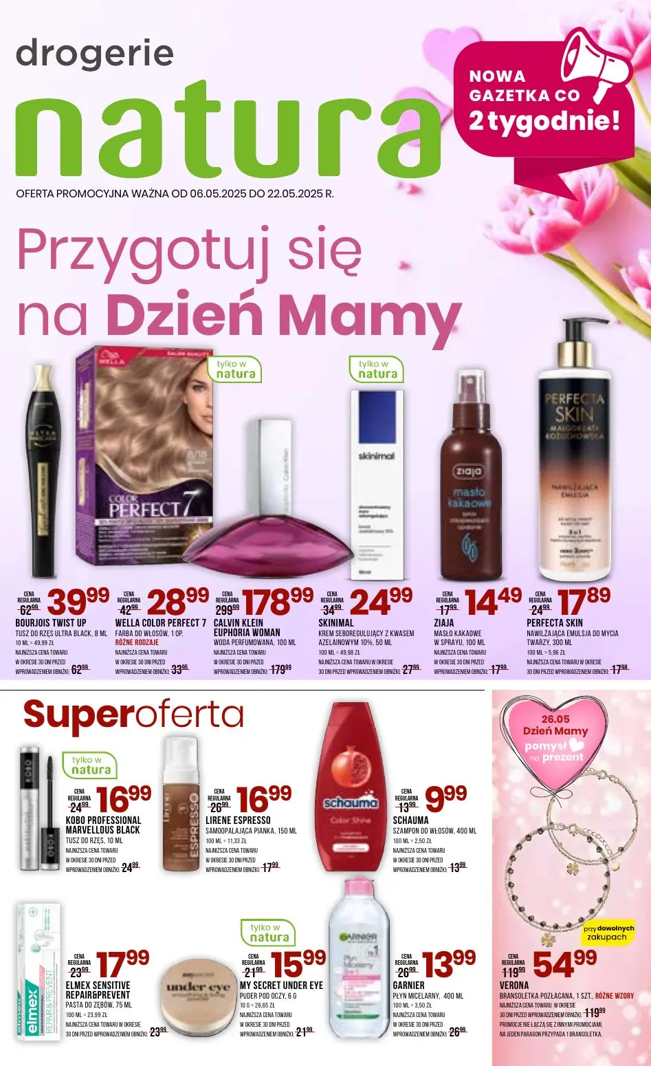 gazetka promocyjna Natura Przygotuj się na Dzień Mamy - Strona 1