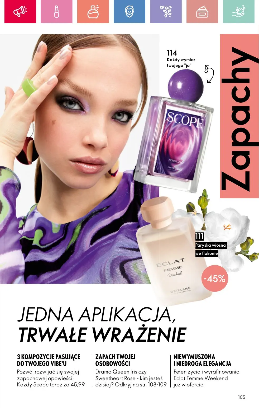 gazetka promocyjna ORIFLAME Twój nastrój, Twój zapach - Strona 105