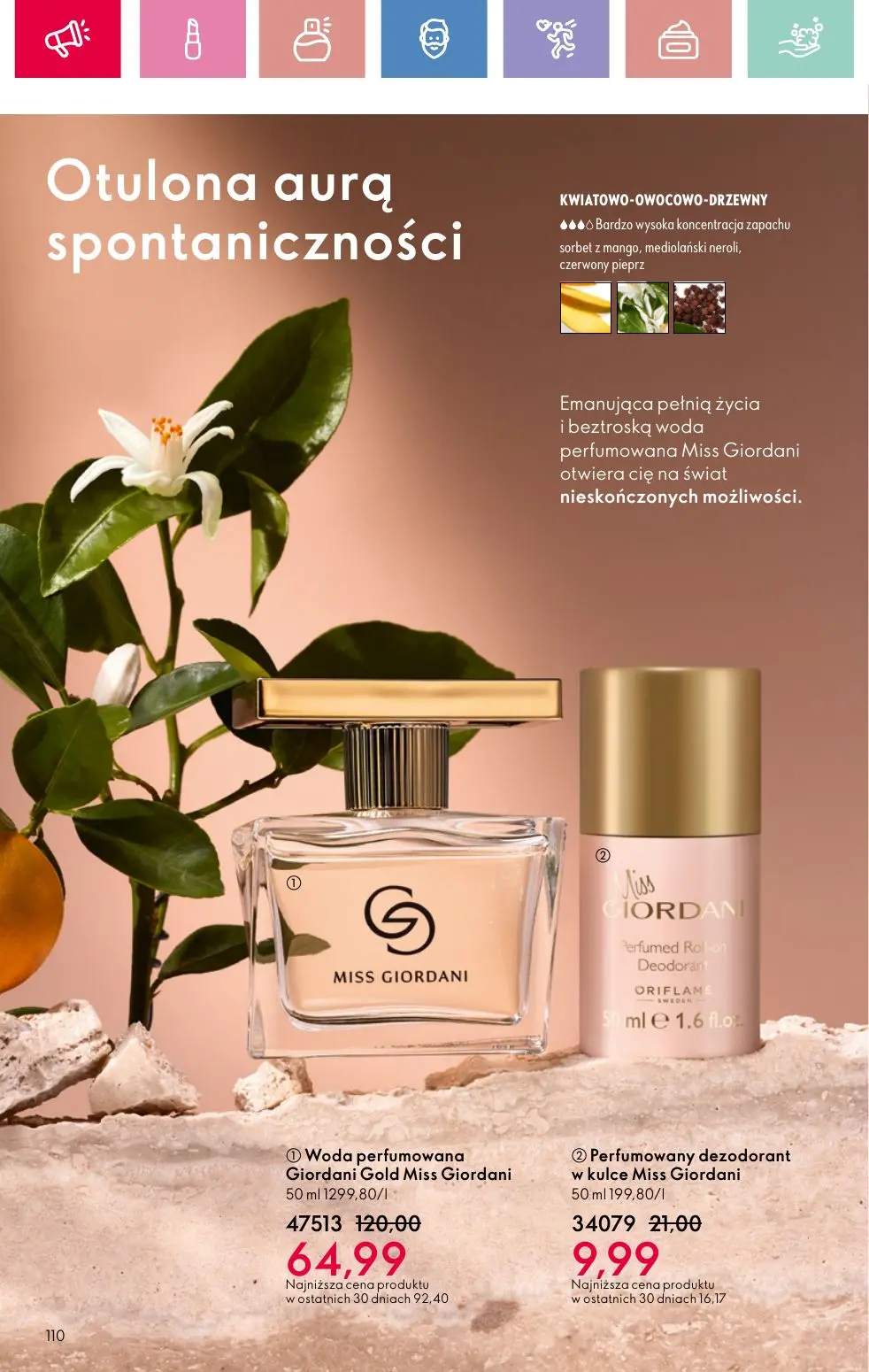 gazetka promocyjna ORIFLAME Twój nastrój, Twój zapach - Strona 110