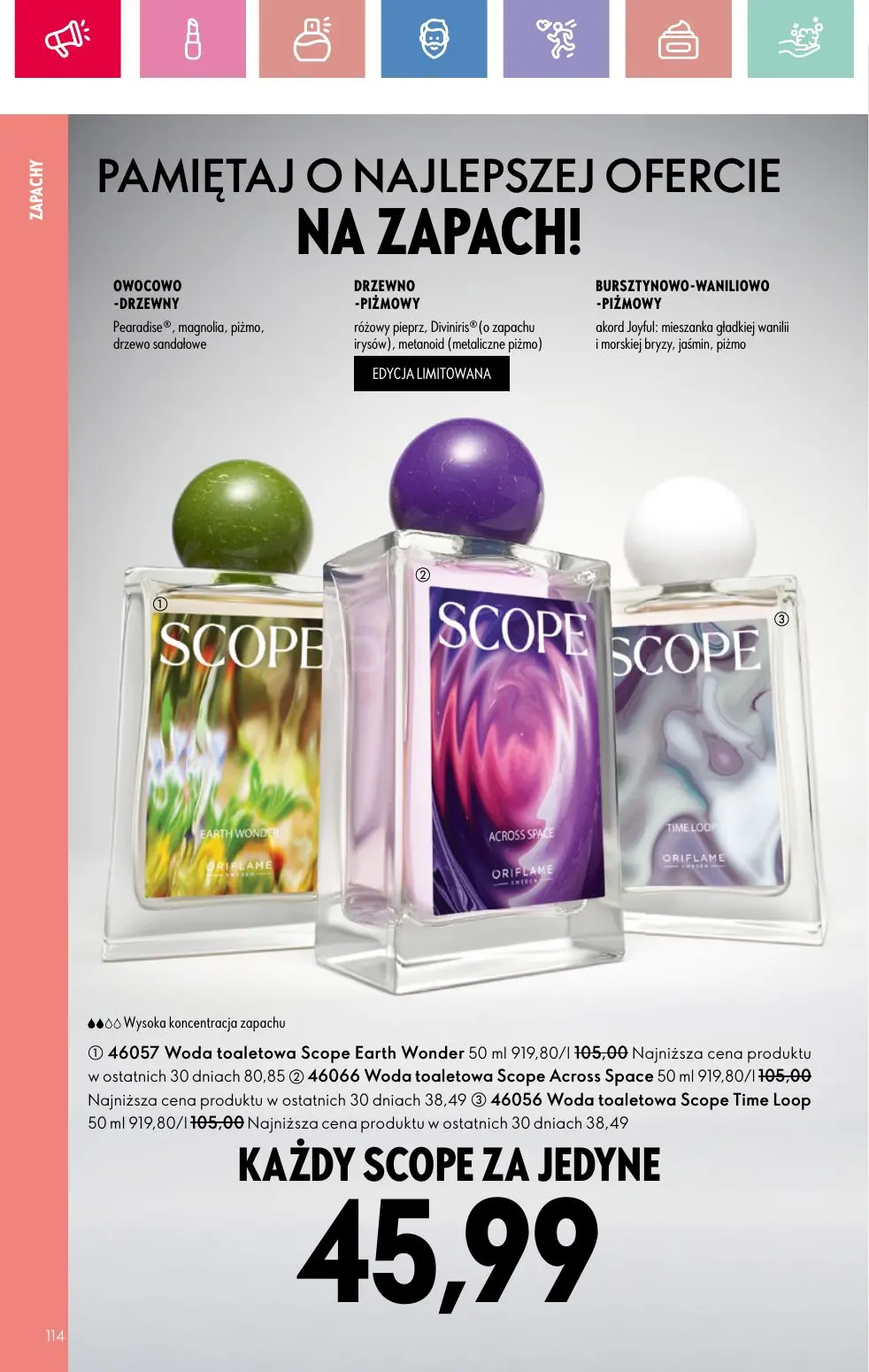 gazetka promocyjna ORIFLAME Twój nastrój, Twój zapach - Strona 114