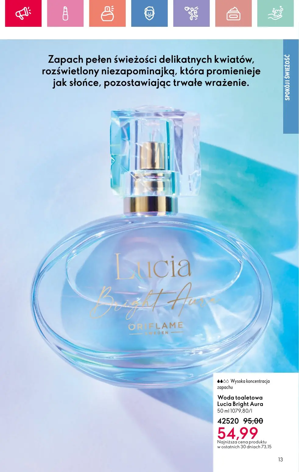 gazetka promocyjna ORIFLAME Twój nastrój, Twój zapach - Strona 13
