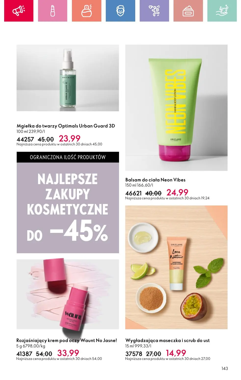 gazetka promocyjna ORIFLAME Twój nastrój, Twój zapach - Strona 143
