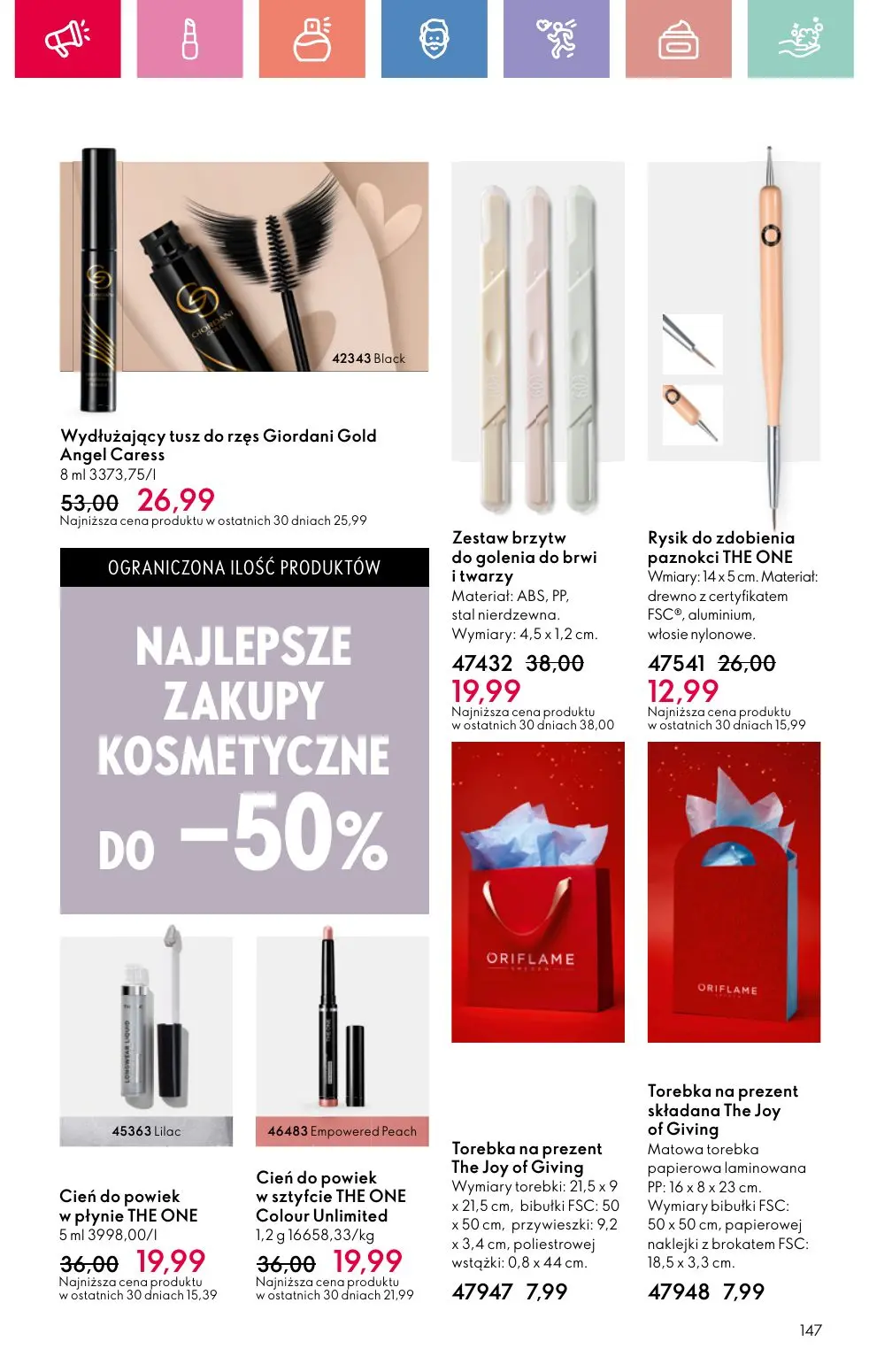 gazetka promocyjna ORIFLAME Twój nastrój, Twój zapach - Strona 147