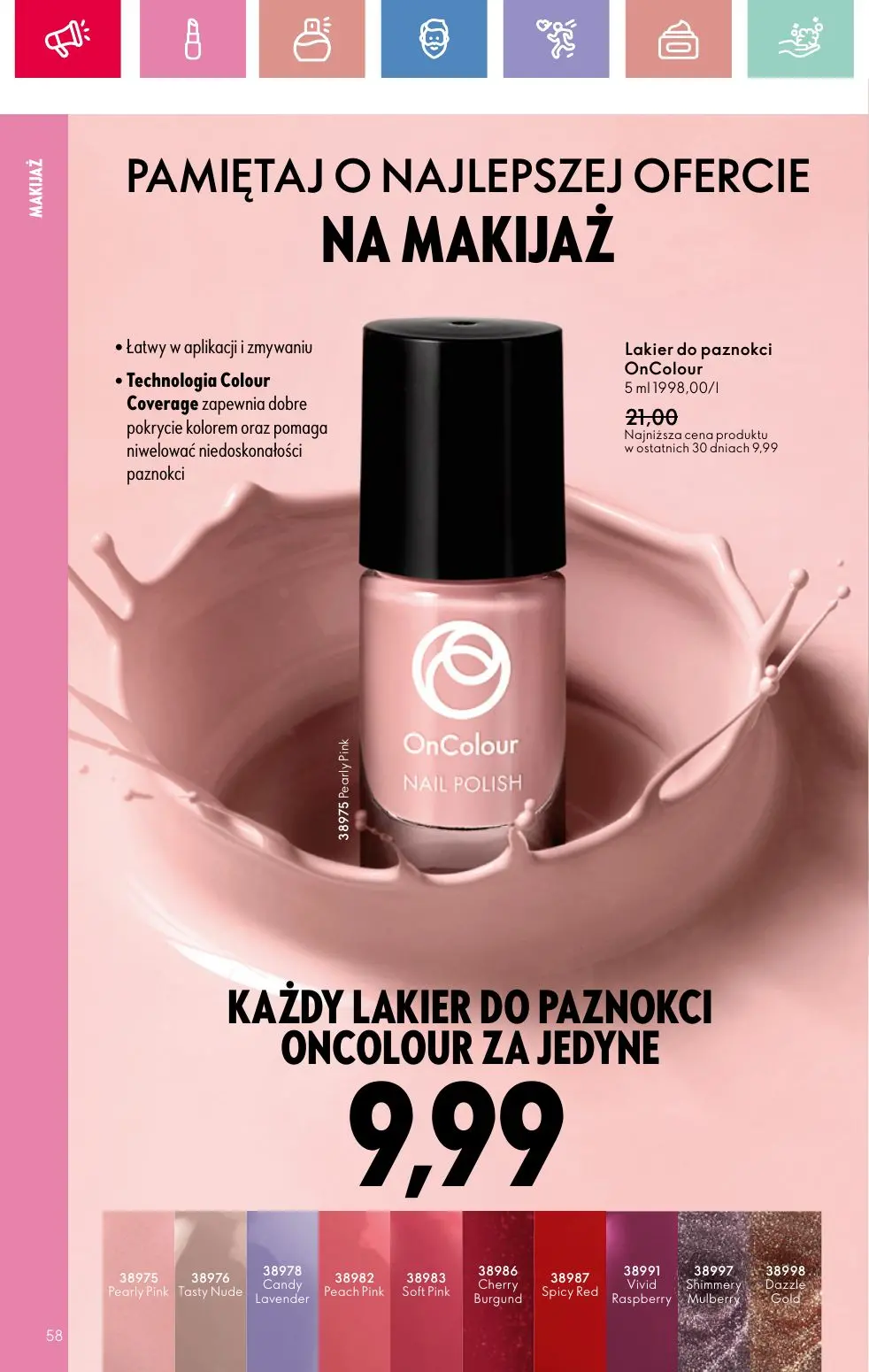 gazetka promocyjna ORIFLAME Twój nastrój, Twój zapach - Strona 58