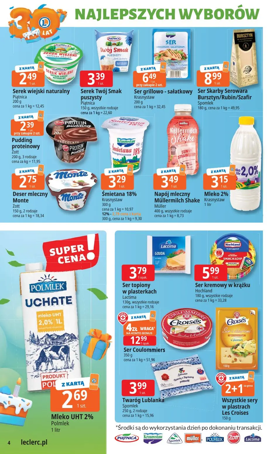 gazetka promocyjna E.Leclerc
30 lat Najlepszych Wyborów - Strona 4