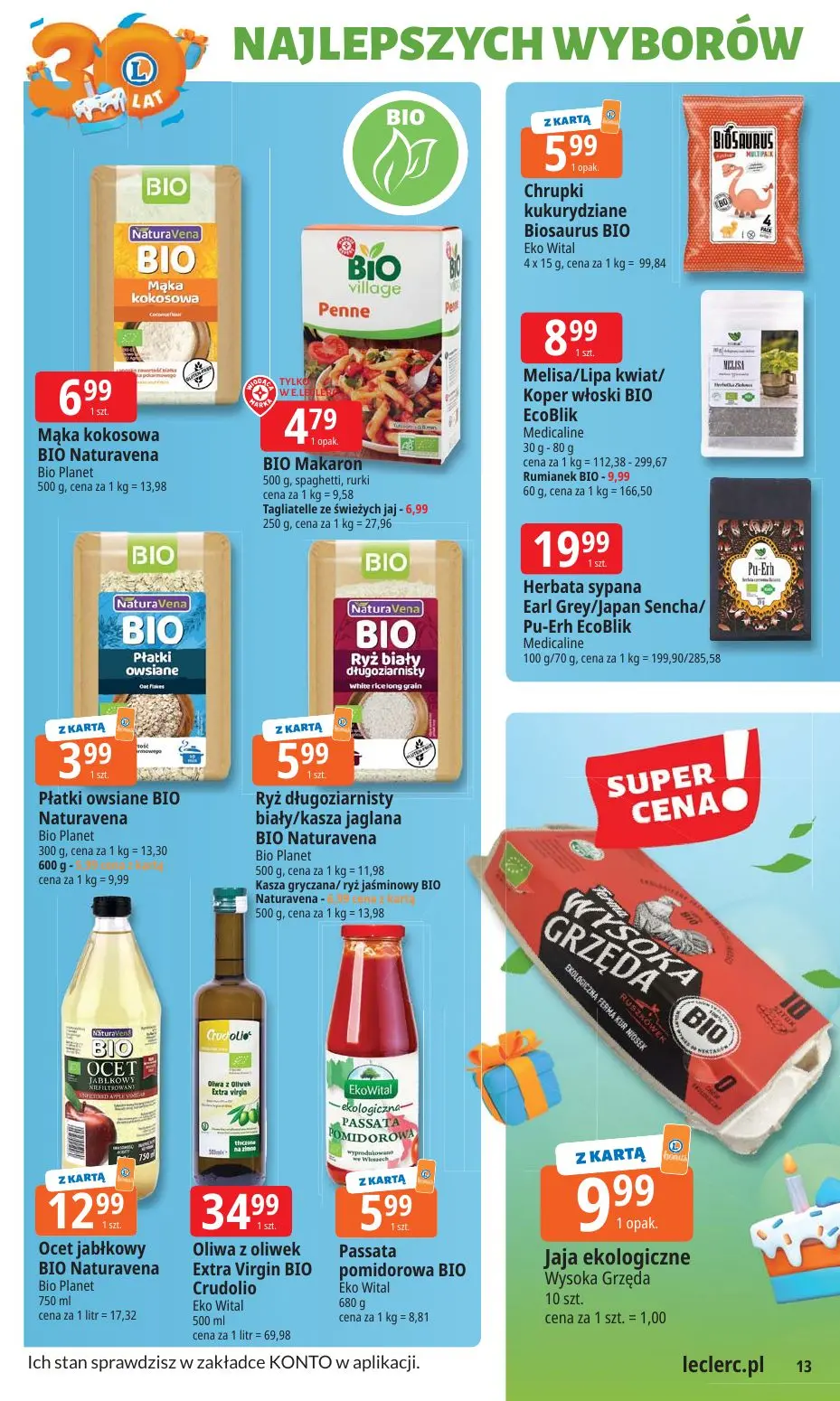 gazetka promocyjna E.Leclerc
30 lat Najlepszych Wyborów - Strona 13