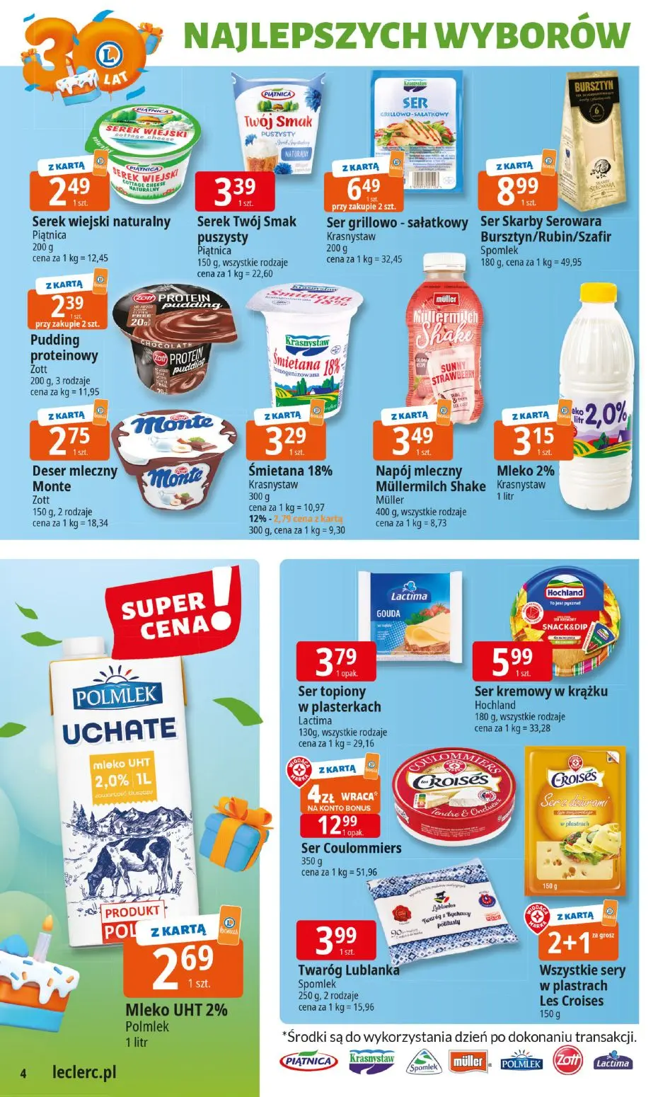 gazetka promocyjna E.Leclerc 30 lat Najlepszych Wyborów - Strona 4