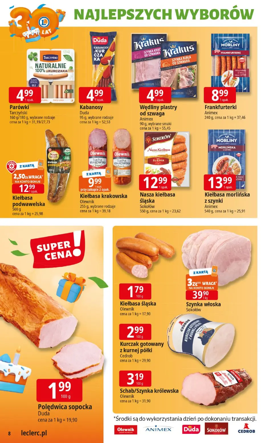gazetka promocyjna E.Leclerc 30 lat Najlepszych Wyborów - Strona 8