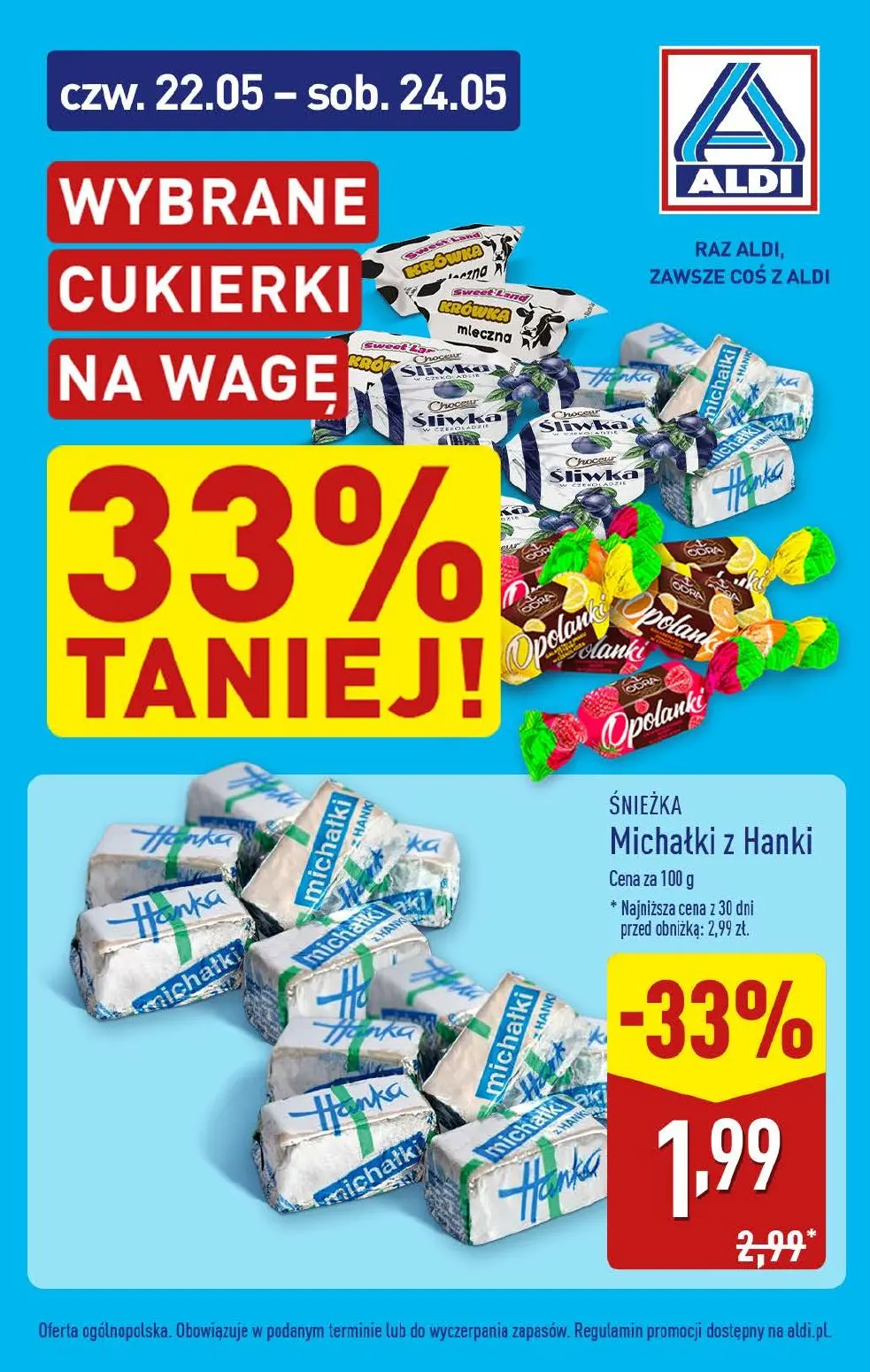 gazetka promocyjna ALDI Wybrane cukierki na wagę - Strona 1