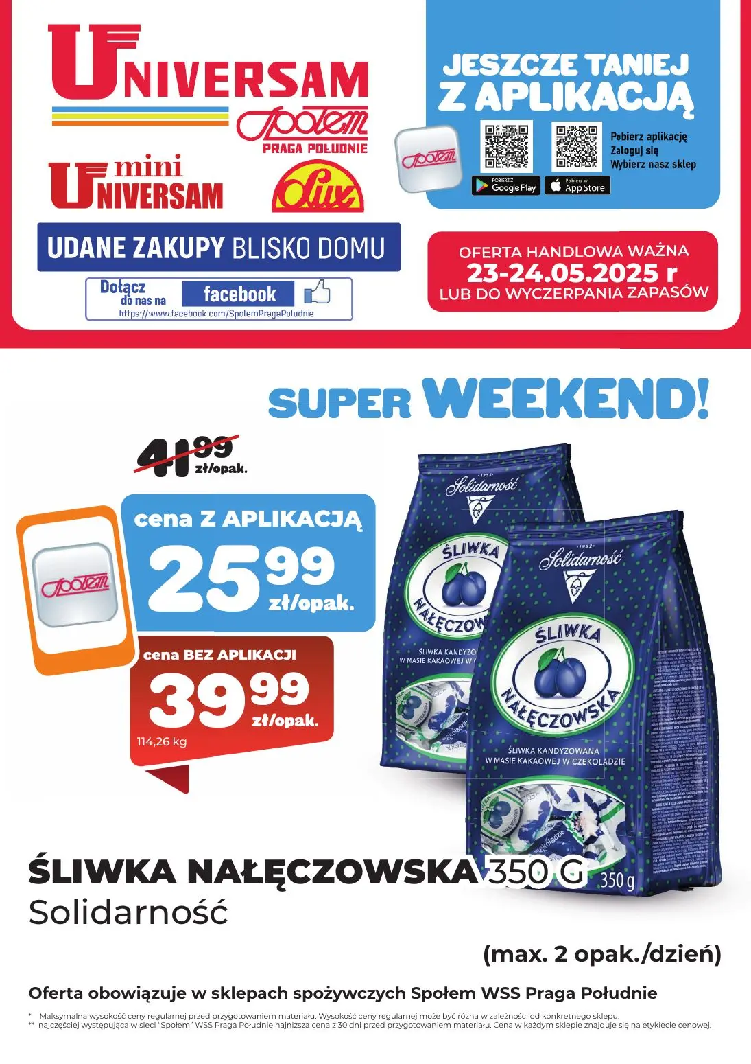 gazetka promocyjna Społem Praga Super Weekend! - Strona 1