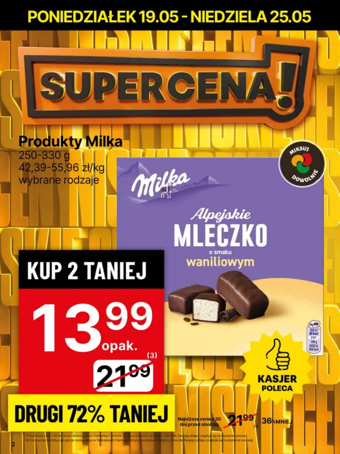 gazetka promocyjna Delikatesy Centrum Niskie ceny. Od poniedziałku - Strona 2