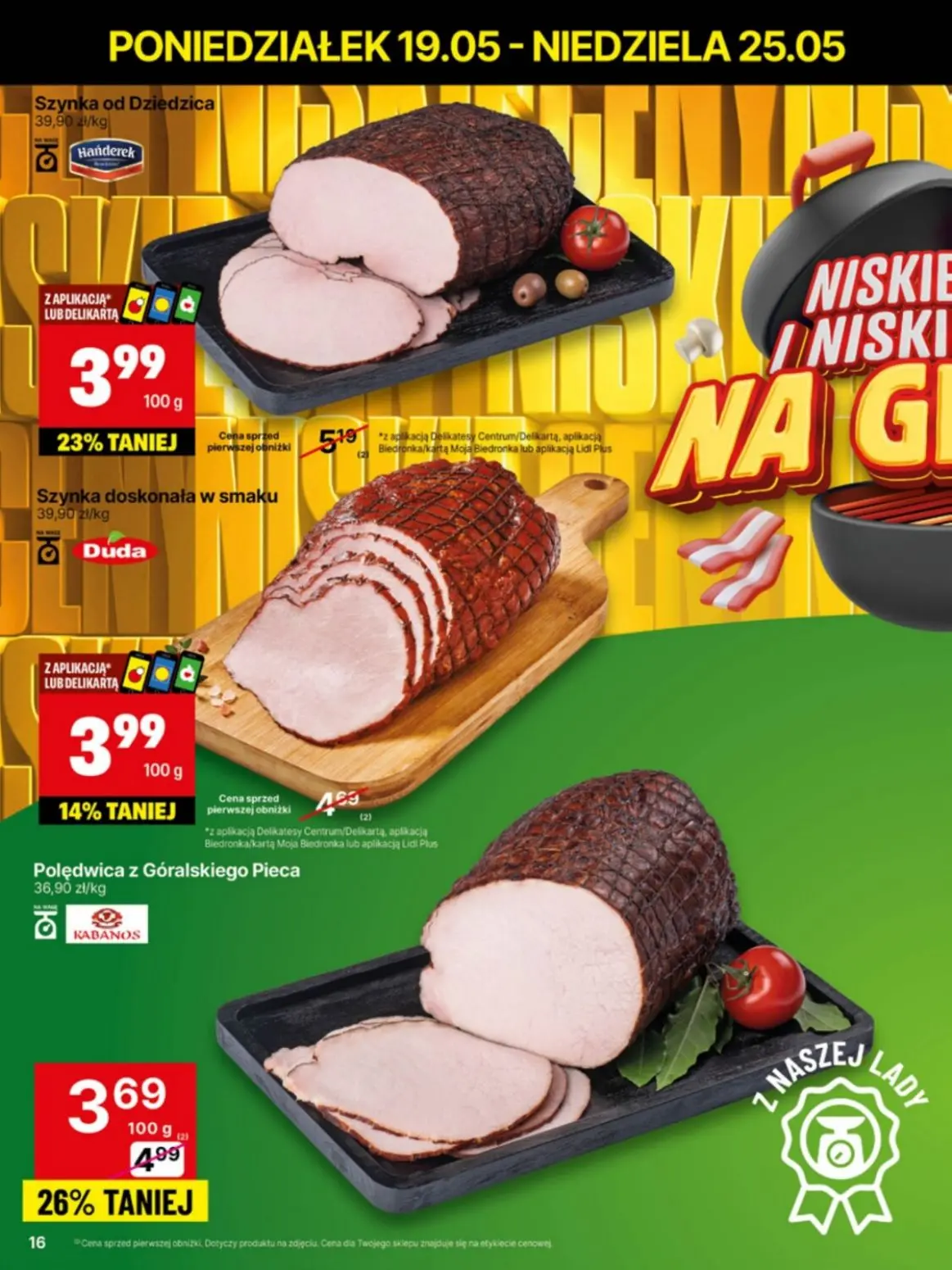 gazetka promocyjna Delikatesy Centrum Niskie ceny. Od poniedziałku - Strona 16