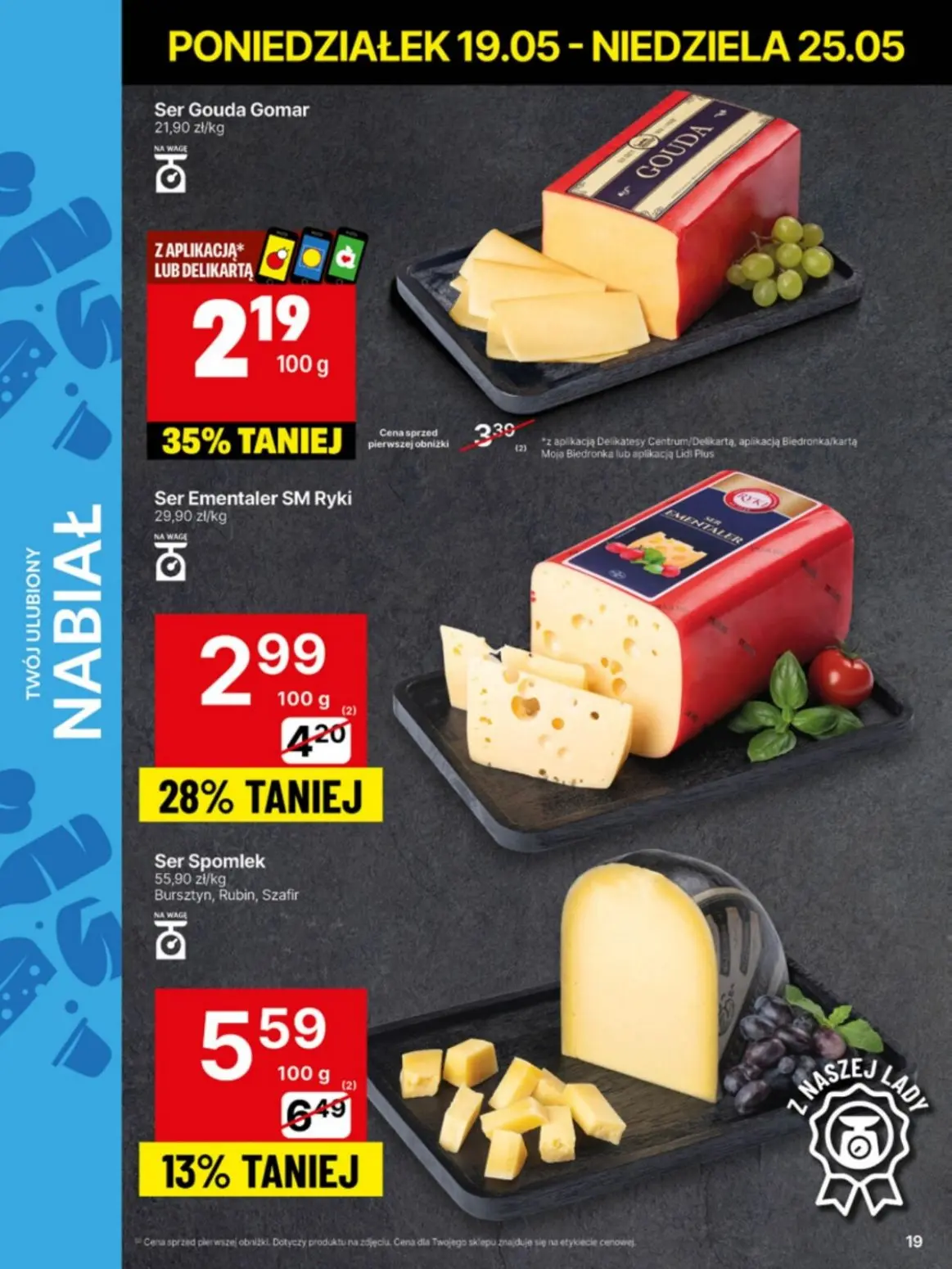 gazetka promocyjna Delikatesy Centrum Niskie ceny. Od poniedziałku - Strona 19