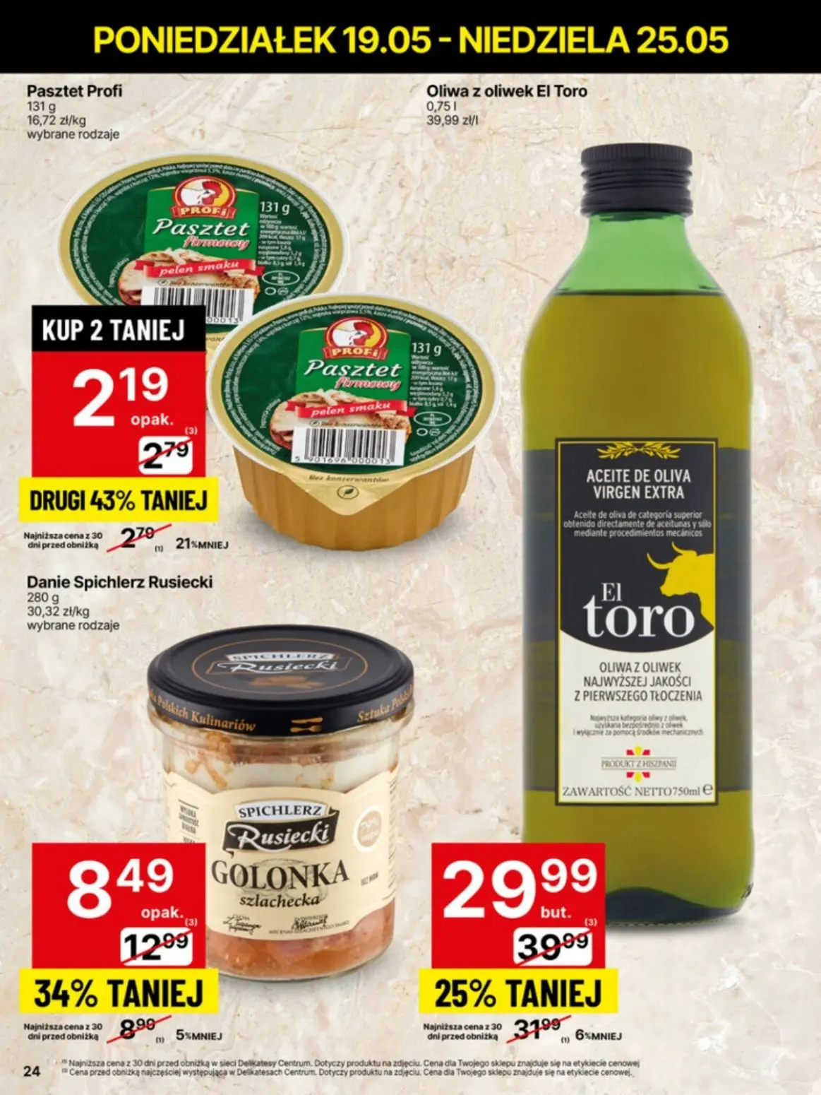 gazetka promocyjna Delikatesy Centrum Niskie ceny. Od poniedziałku - Strona 24