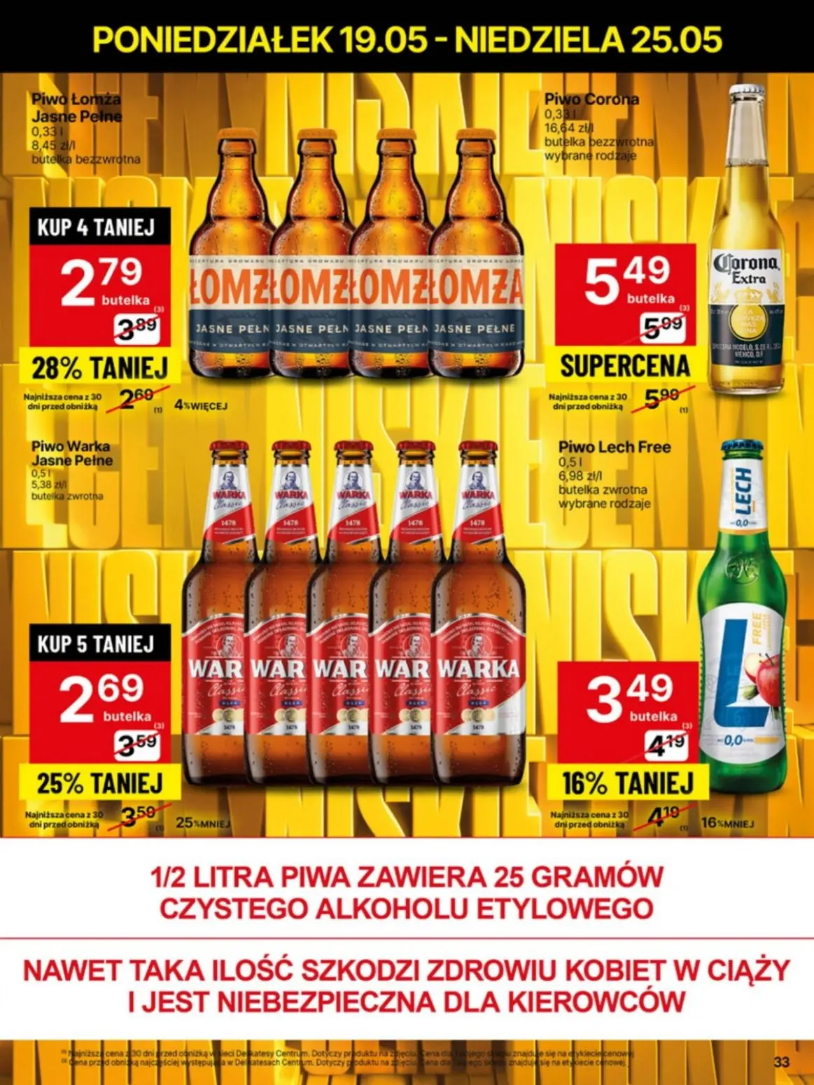gazetka promocyjna Delikatesy Centrum Niskie ceny. Od poniedziałku - Strona 33