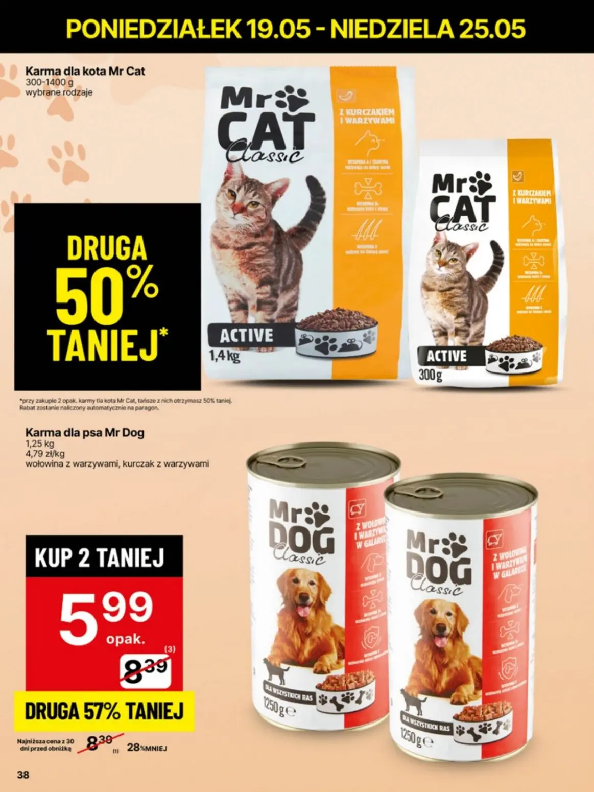 gazetka promocyjna Delikatesy Centrum Niskie ceny. Od poniedziałku - Strona 38