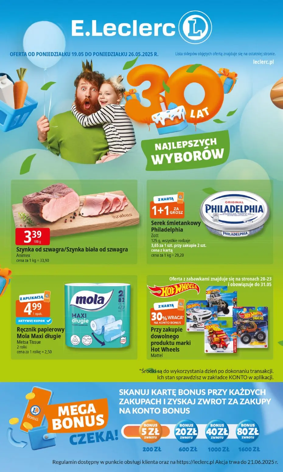 gazetka promocyjna E.Leclerc Najlepszych wyborów, od poniedziałku - Strona 1