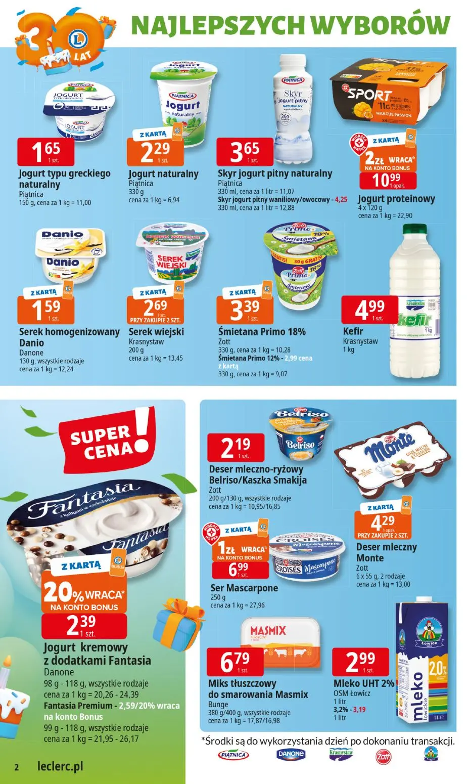 gazetka promocyjna E.Leclerc Najlepszych wyborów, od poniedziałku - Strona 2