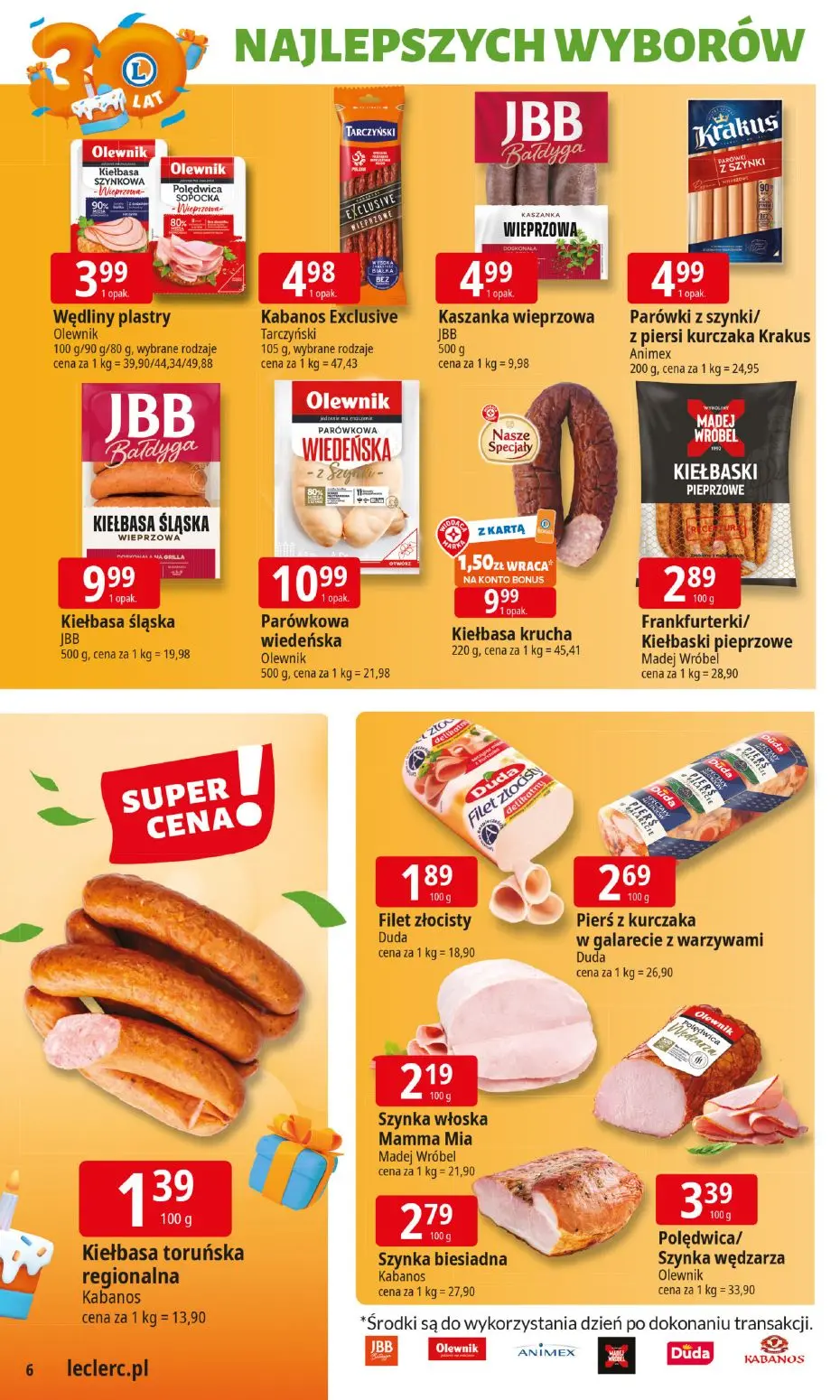 gazetka promocyjna E.Leclerc Najlepszych wyborów, od poniedziałku - Strona 6