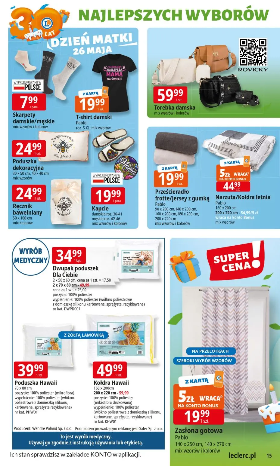 gazetka promocyjna E.Leclerc Najlepszych wyborów, od poniedziałku - Strona 16