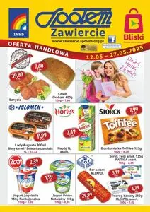 Gazetka promocyjna Społem Zawiercie, ważna od 2025-05-12 do 2025-05-27.