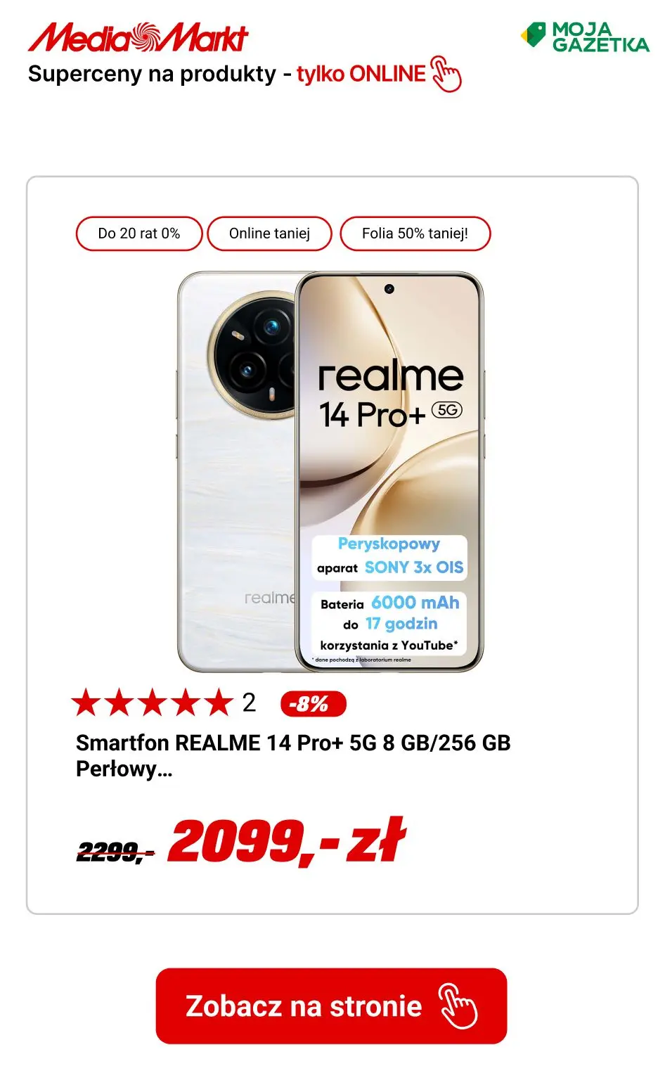 gazetka promocyjna Media Markt SUPER ceny na produkty dostępne tylko online!! - Strona 14