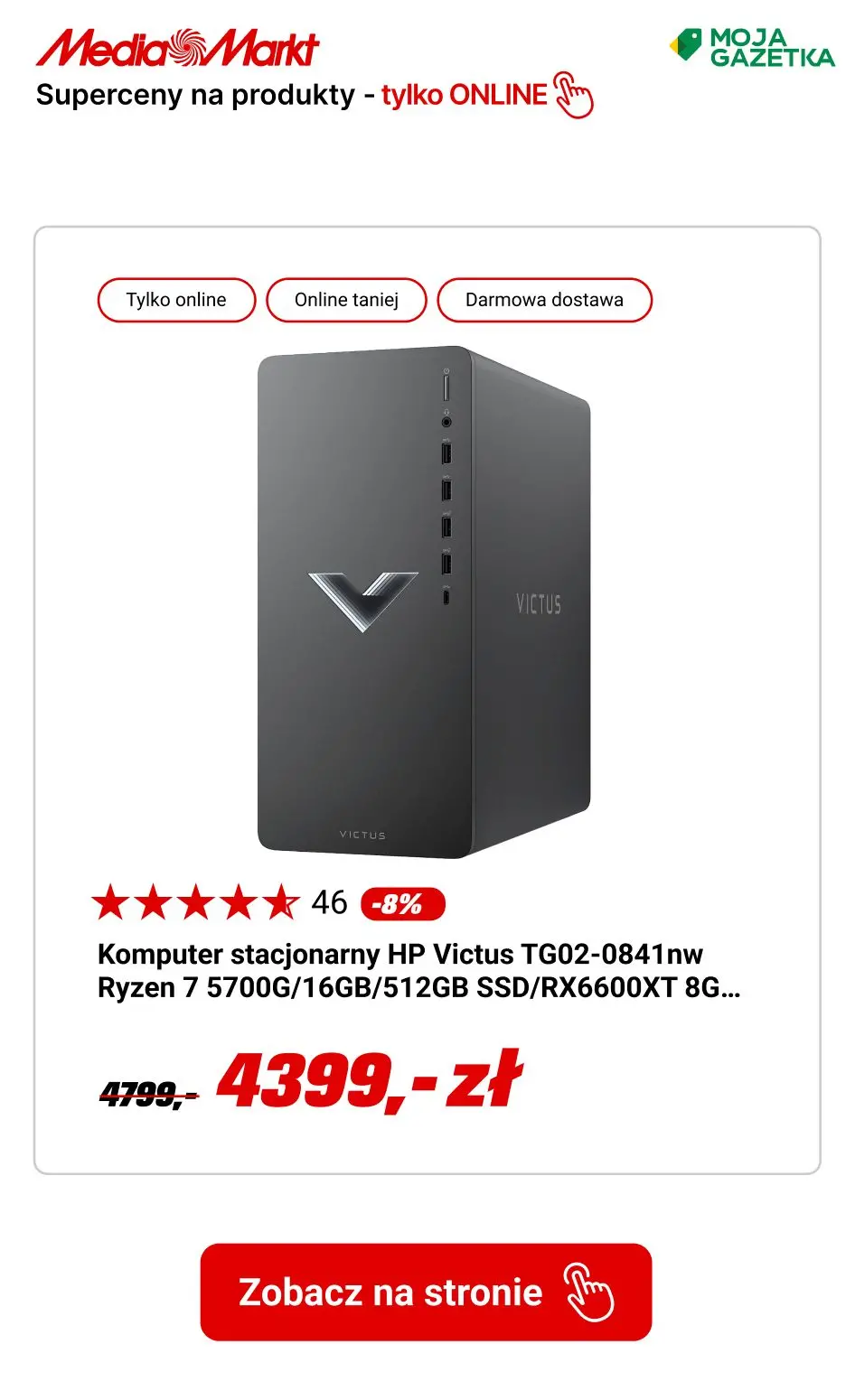 gazetka promocyjna Media Markt SUPER ceny na produkty dostępne tylko online! - Strona 9