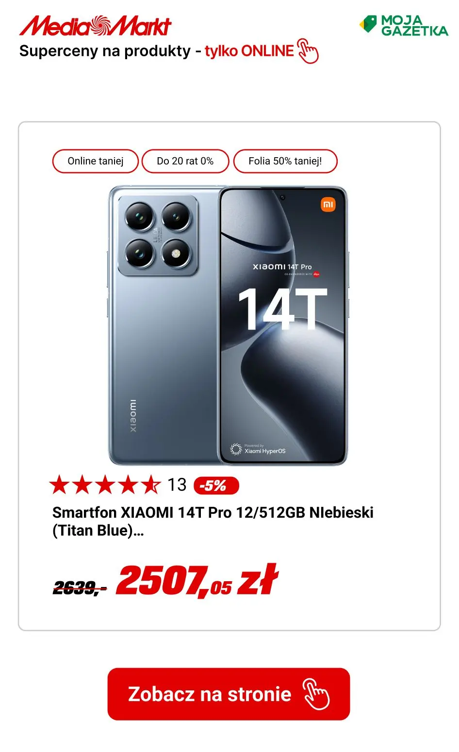 gazetka promocyjna Media Markt SUPER ceny na produkty dostępne tylko online! - Strona 14