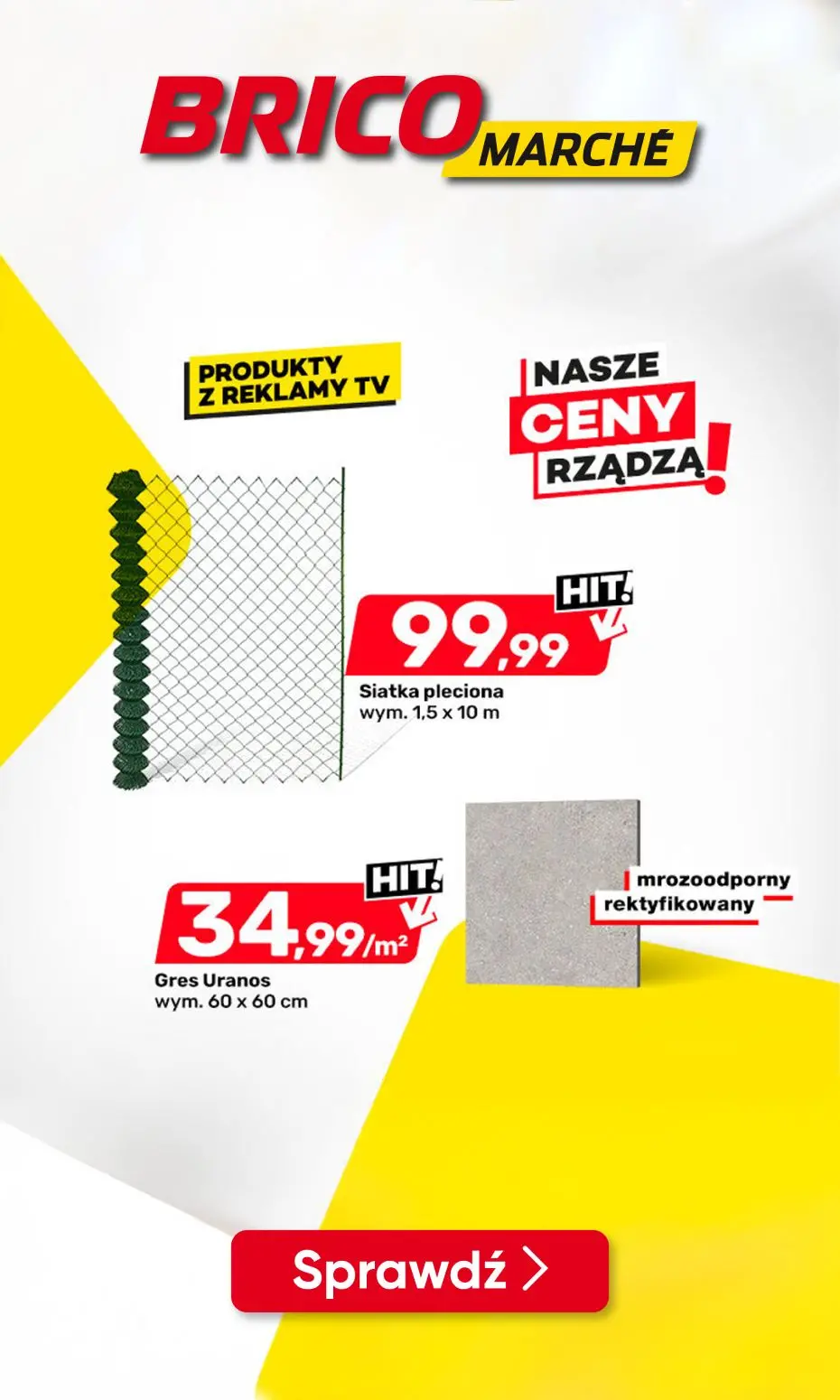 gazetka promocyjna BRICOMARCHE Produkty z reklamy Tv w super cenach!! - Strona 1