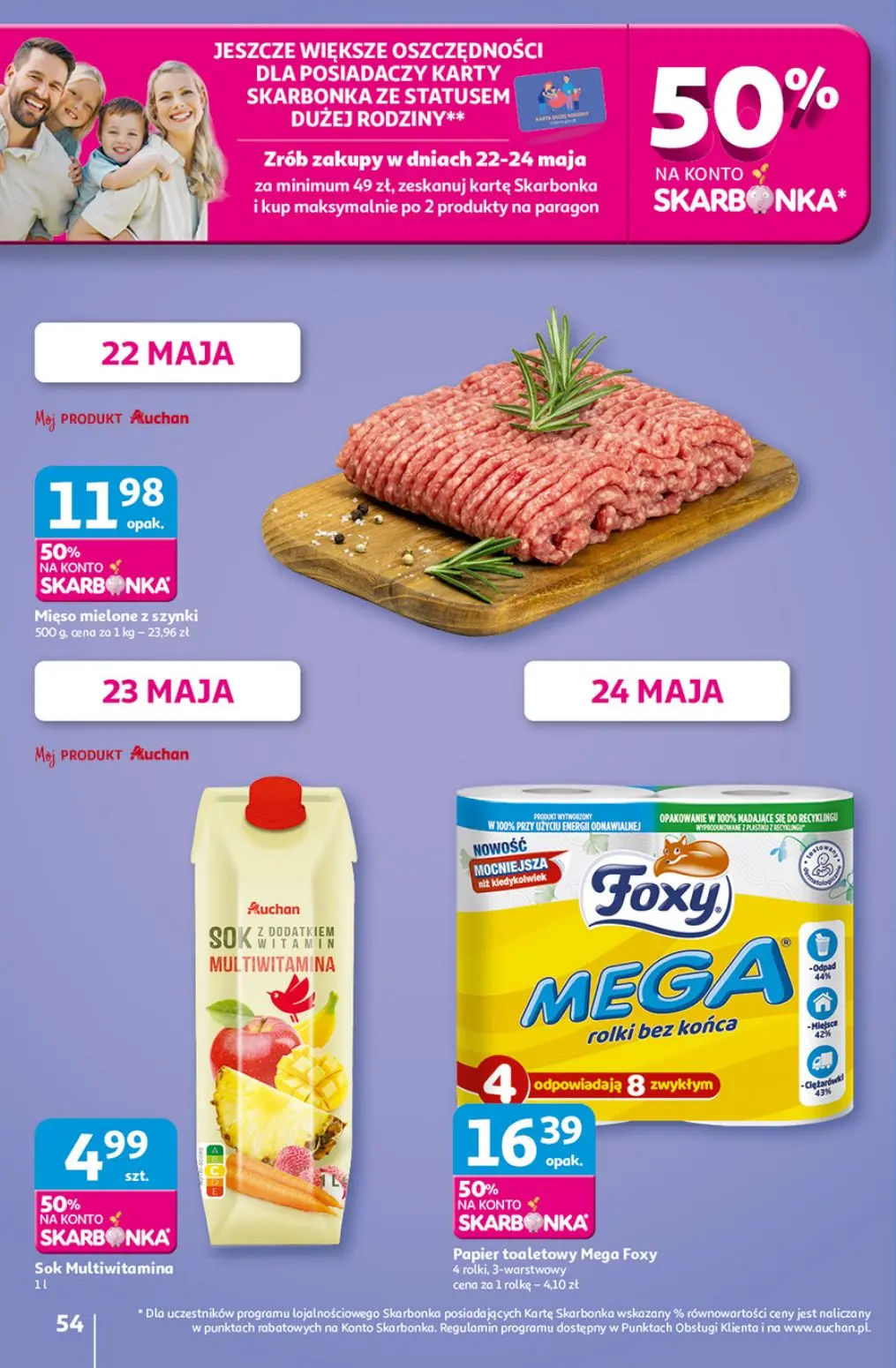 gazetka promocyjna Auchan Pewność niskich cen - Strona 56