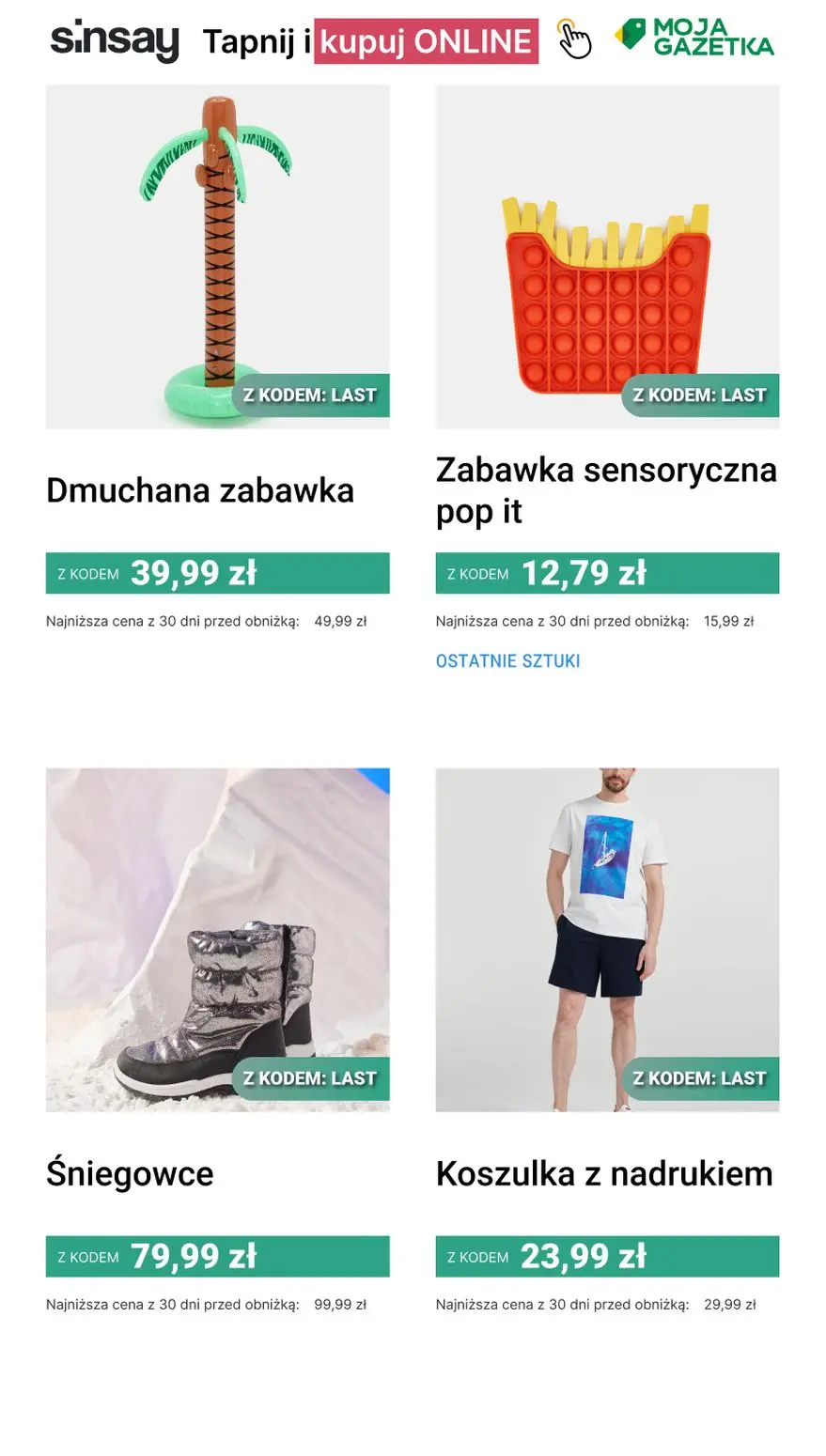 gazetka promocyjna Sinsay OSTATNIE SZTUKI 🌺 - Strona 2