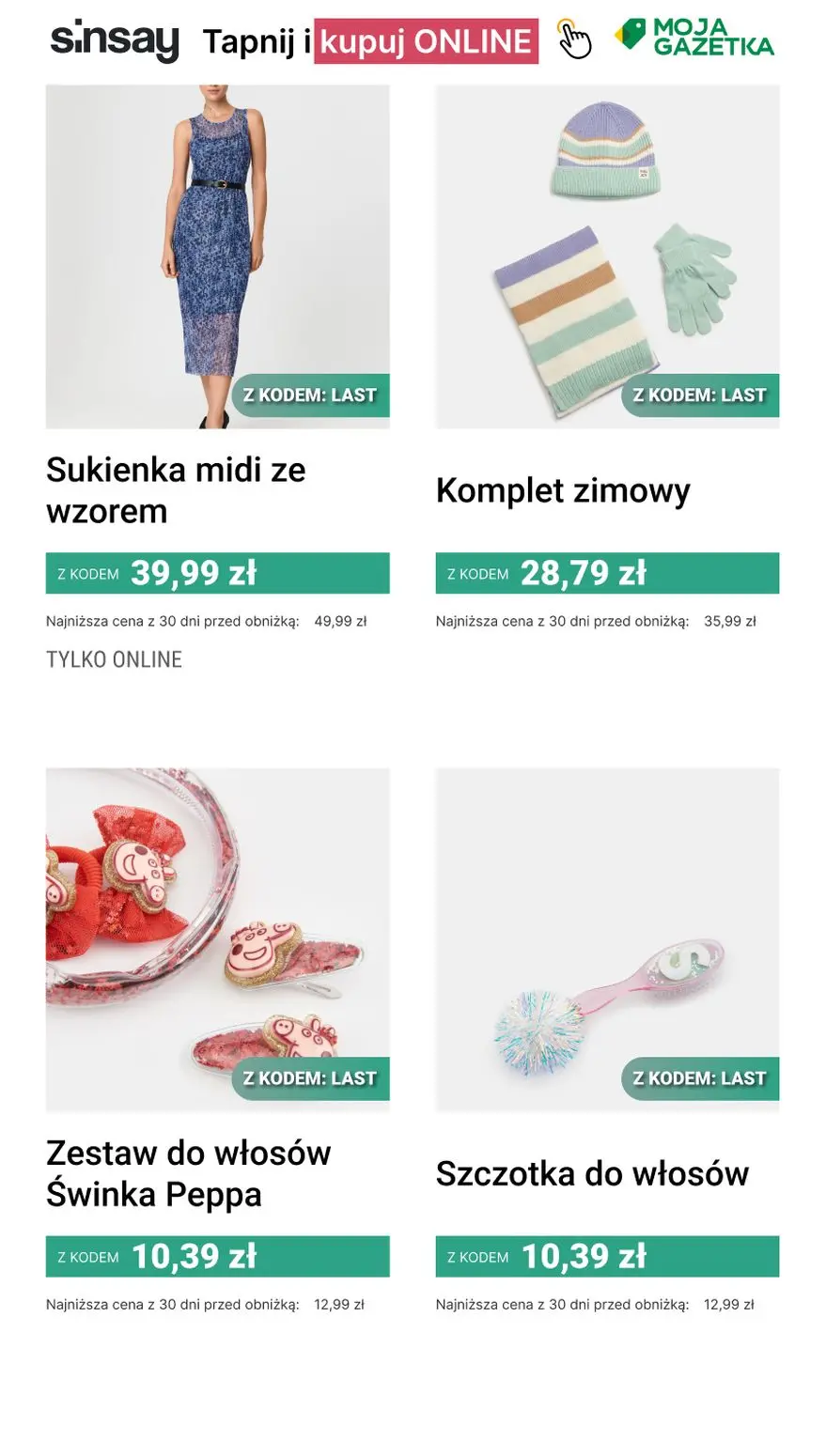gazetka promocyjna Sinsay OSTATNIE SZTUKI 🌺 - Strona 3