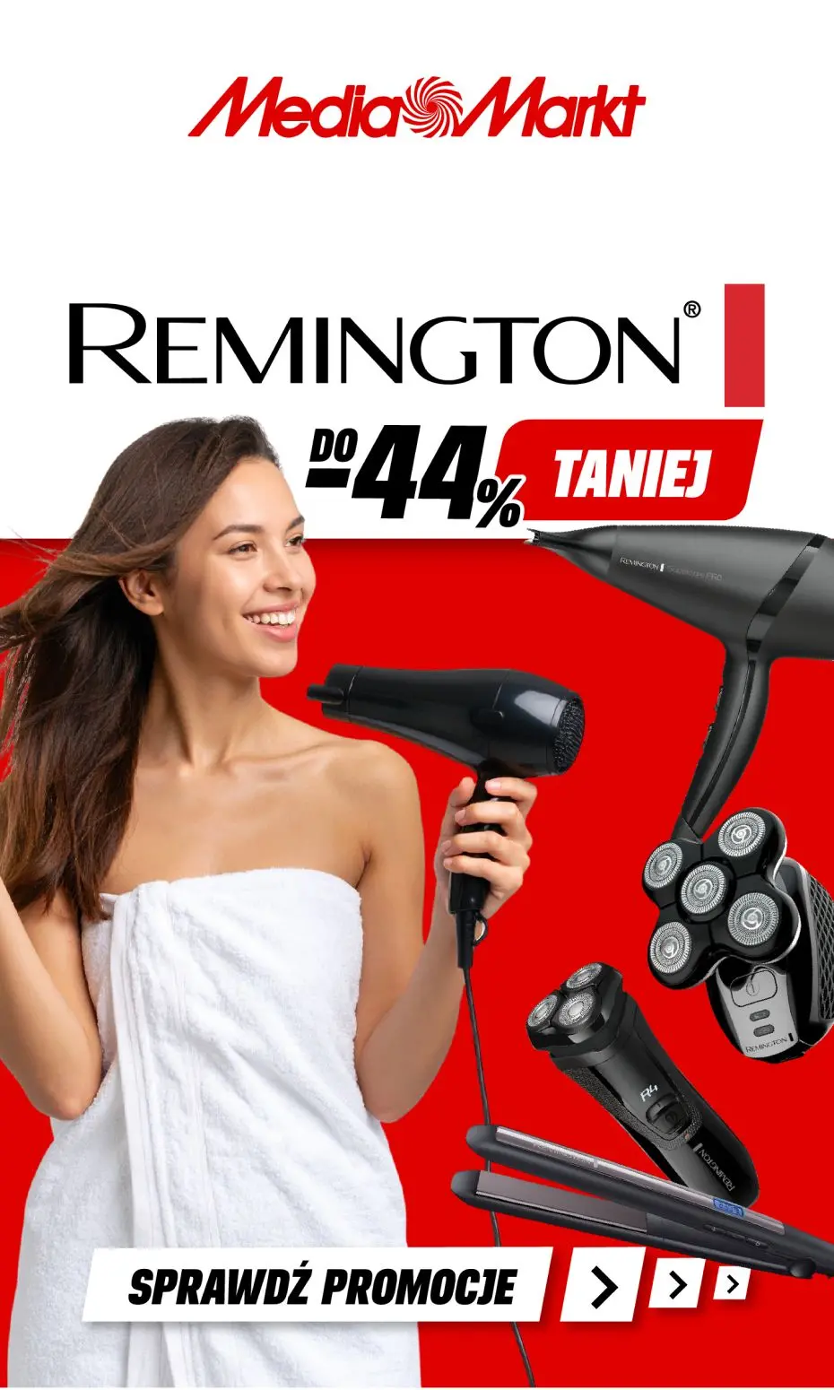 gazetka promocyjna Media Markt Marka Remington do -44%! - Strona 1