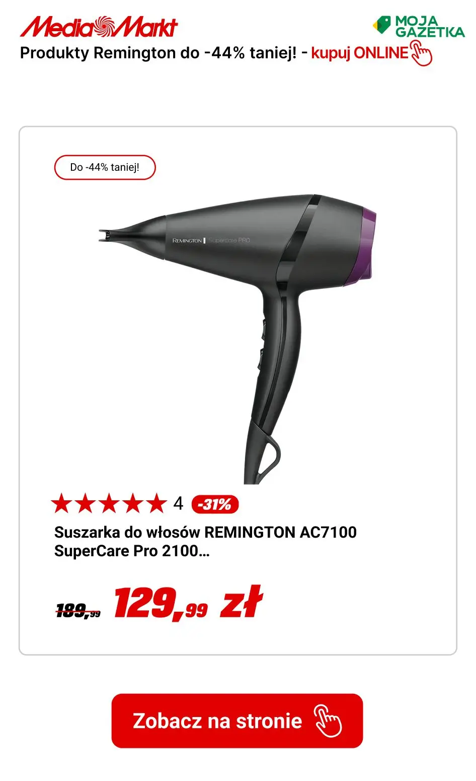 gazetka promocyjna Media Markt Marka Remington do -44%! - Strona 5