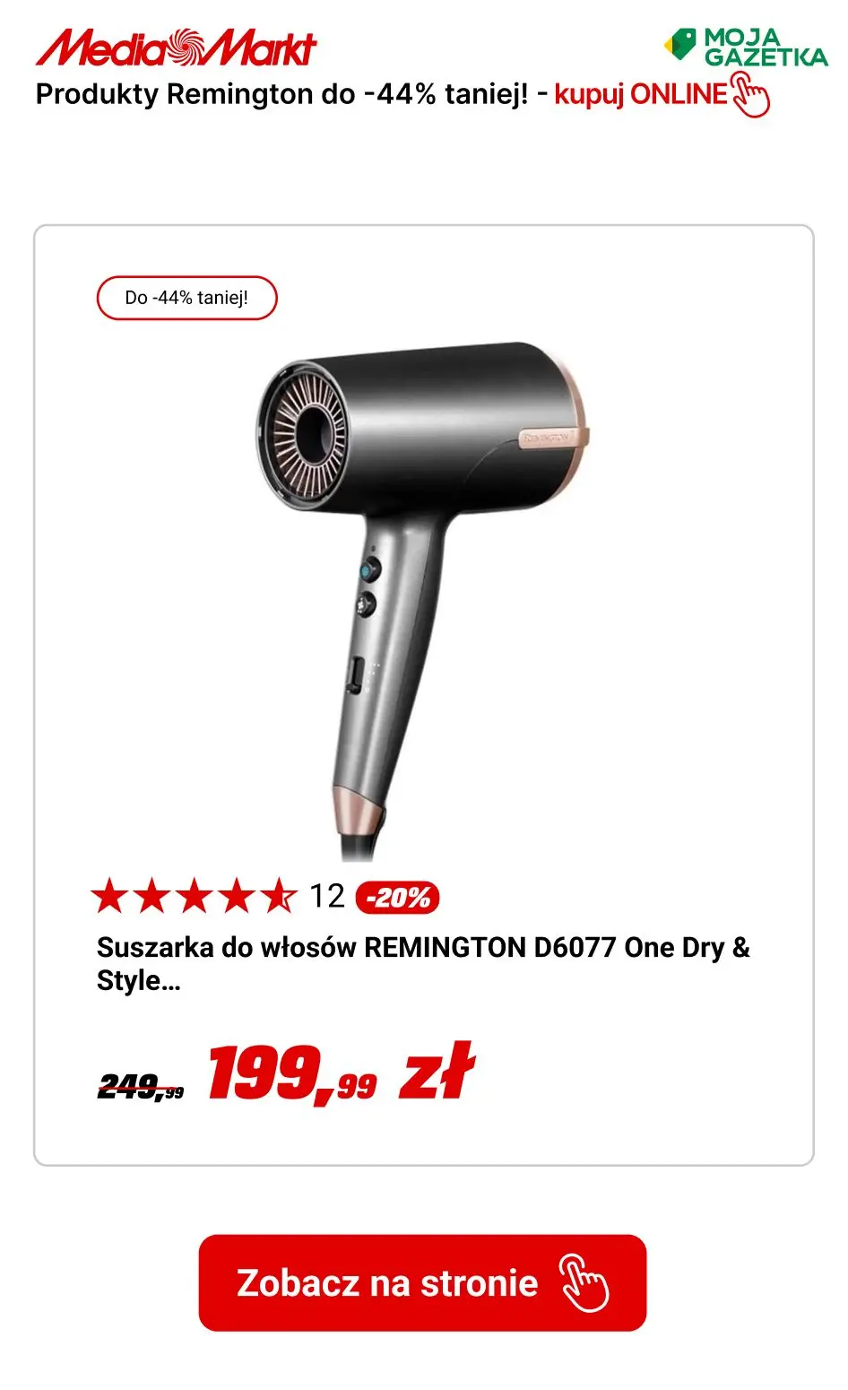 gazetka promocyjna Media Markt Marka Remington do -44%! - Strona 7